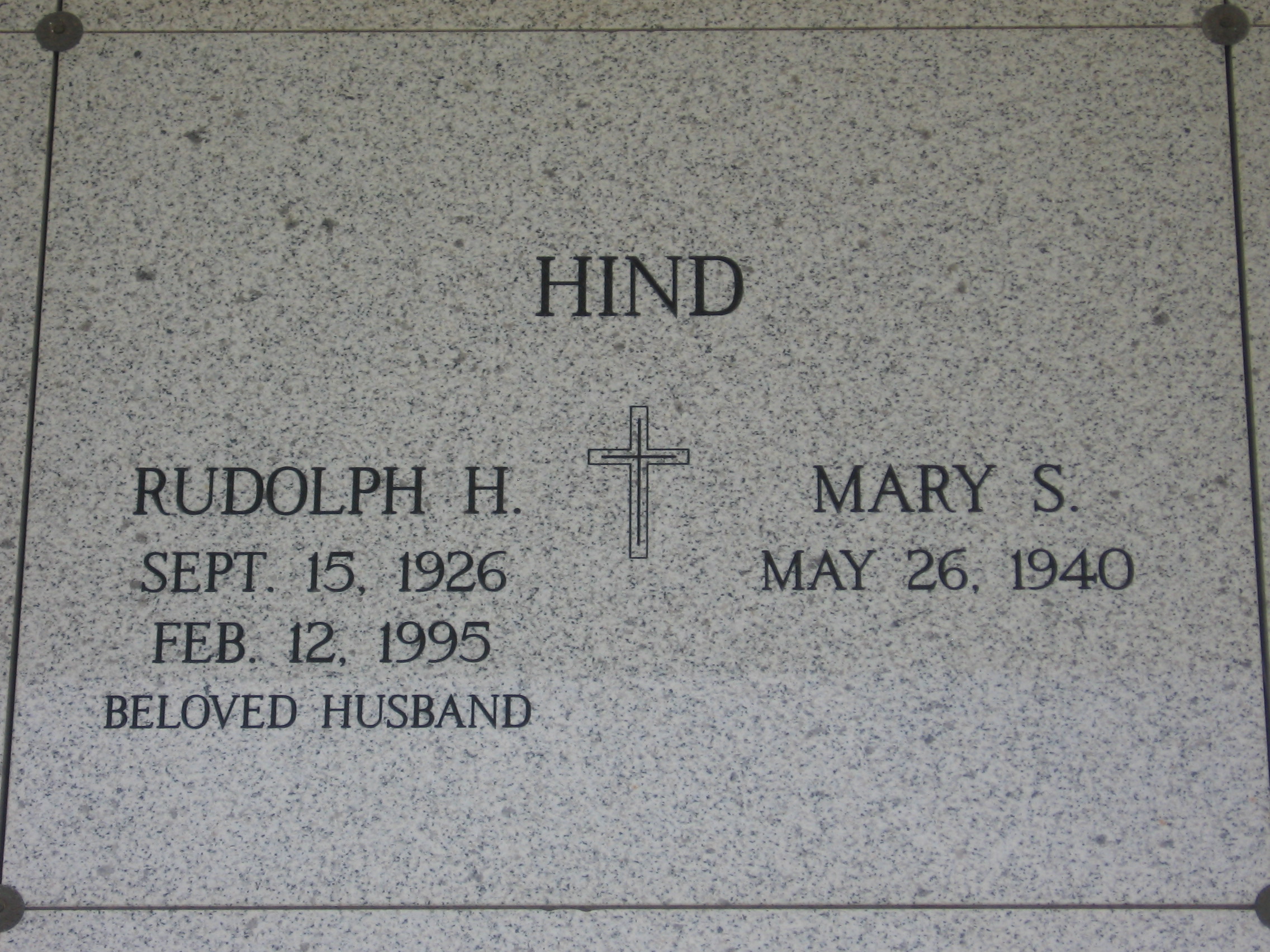 Mary S Hind