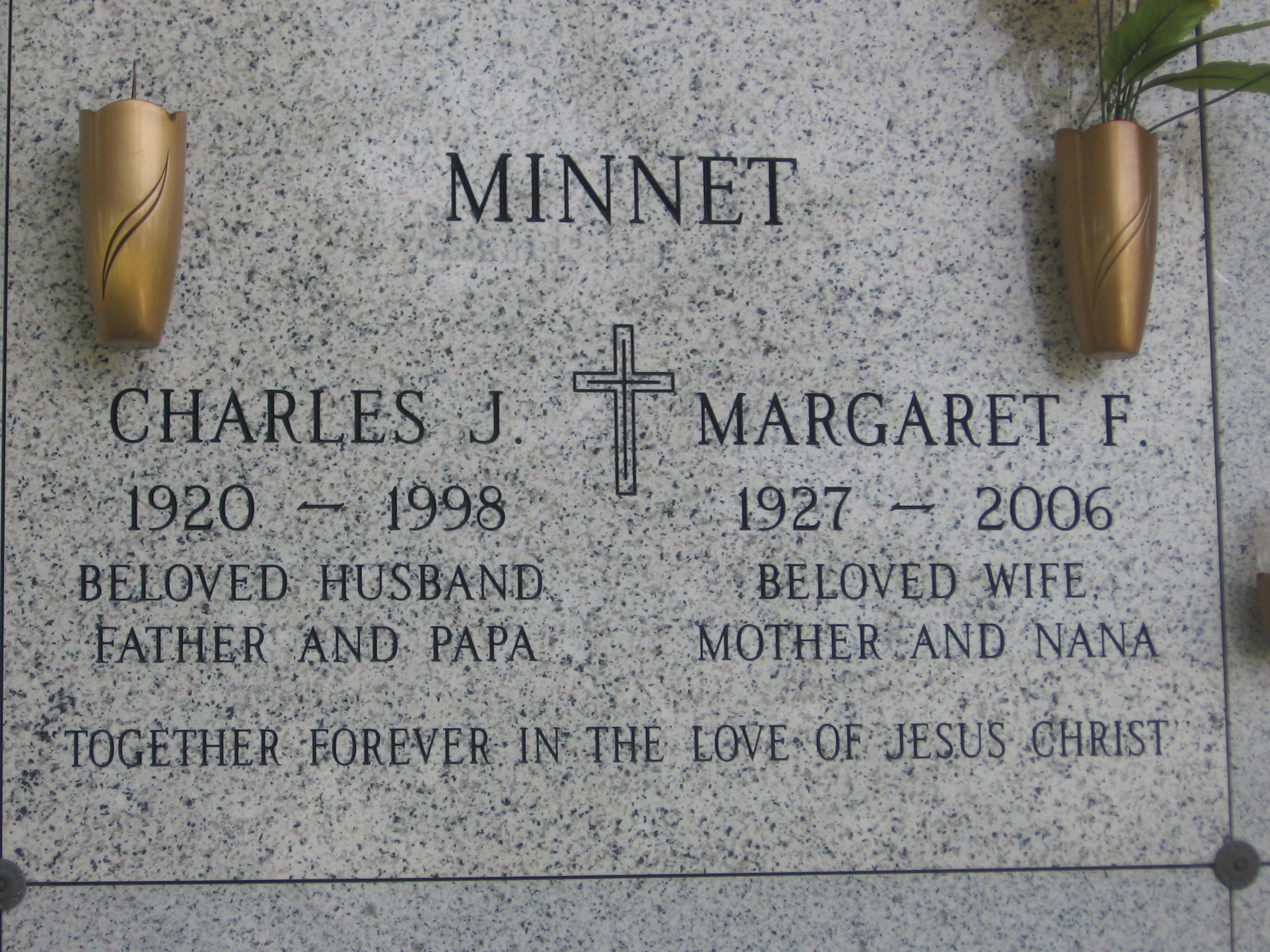 Margaret F Minnet