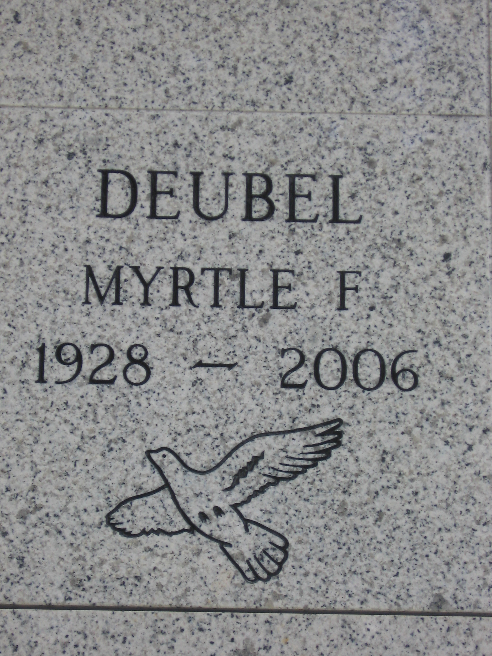 Myrtle F Deubel