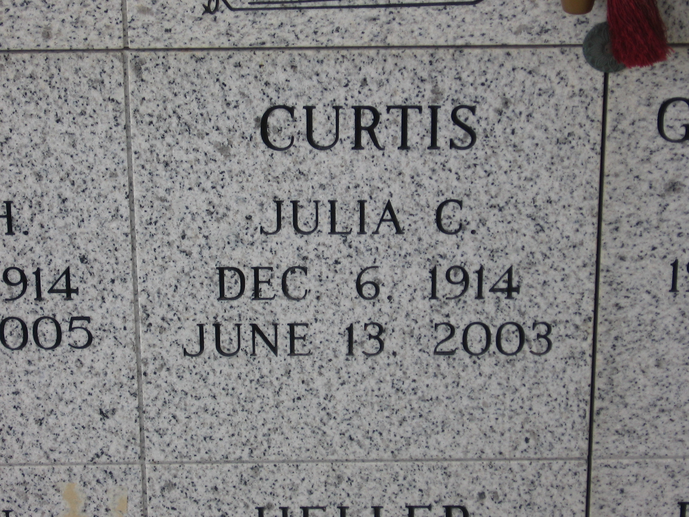 Julia C Curtis