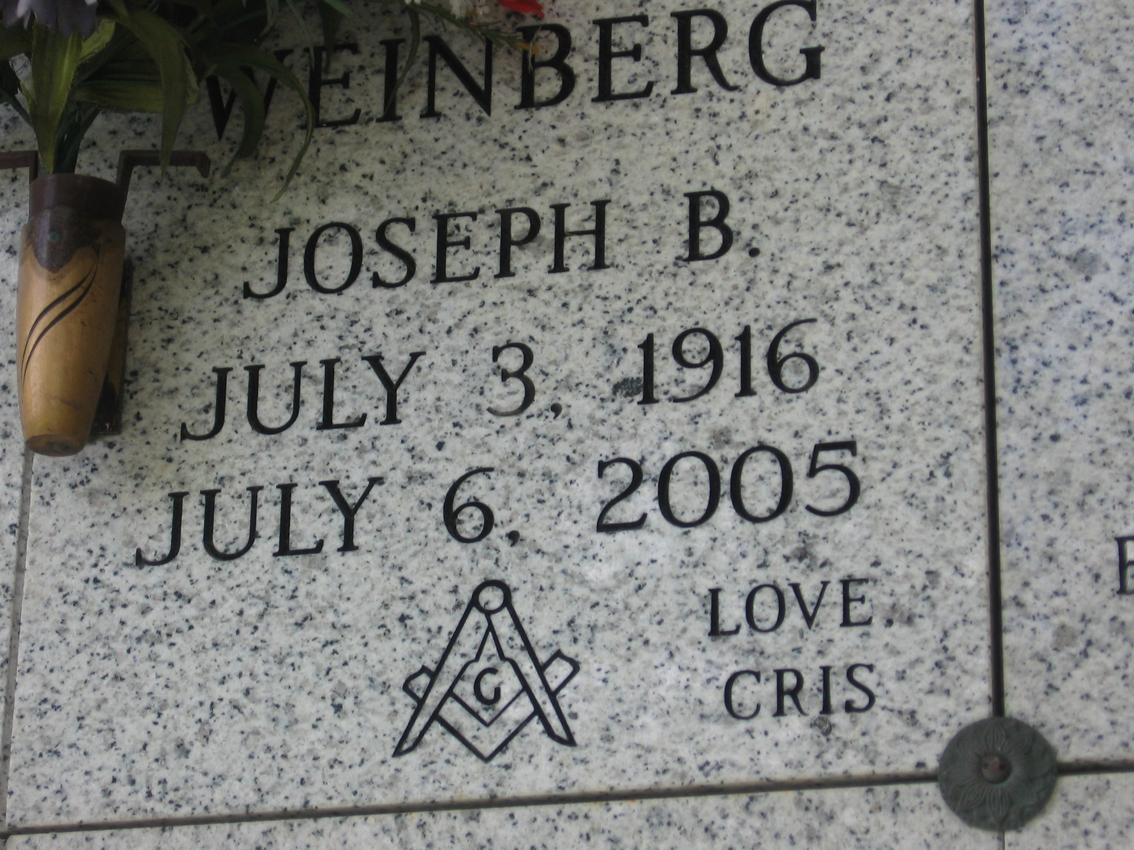 Joseph B Weinberg