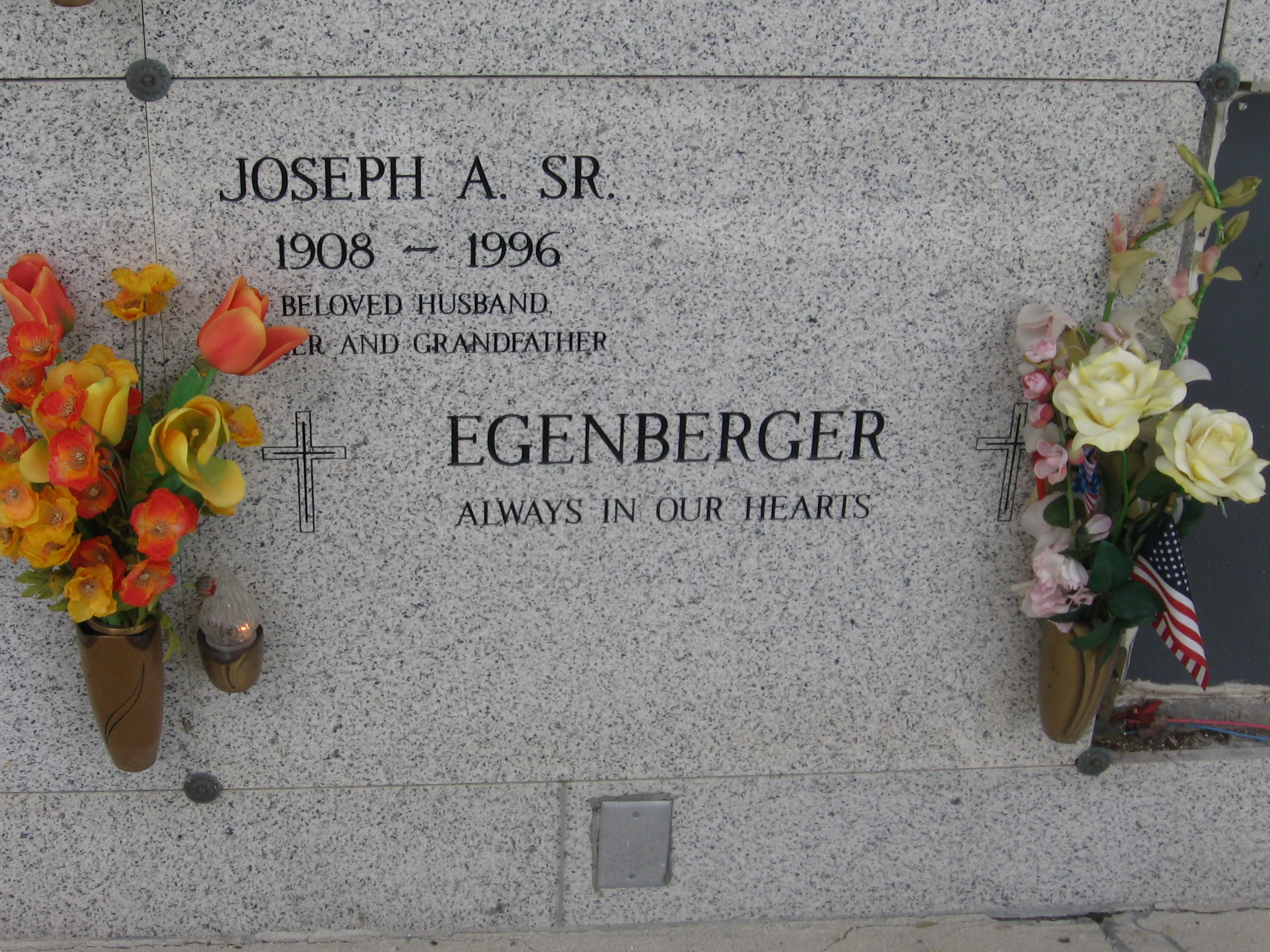 Joseph A Egenberger, Sr