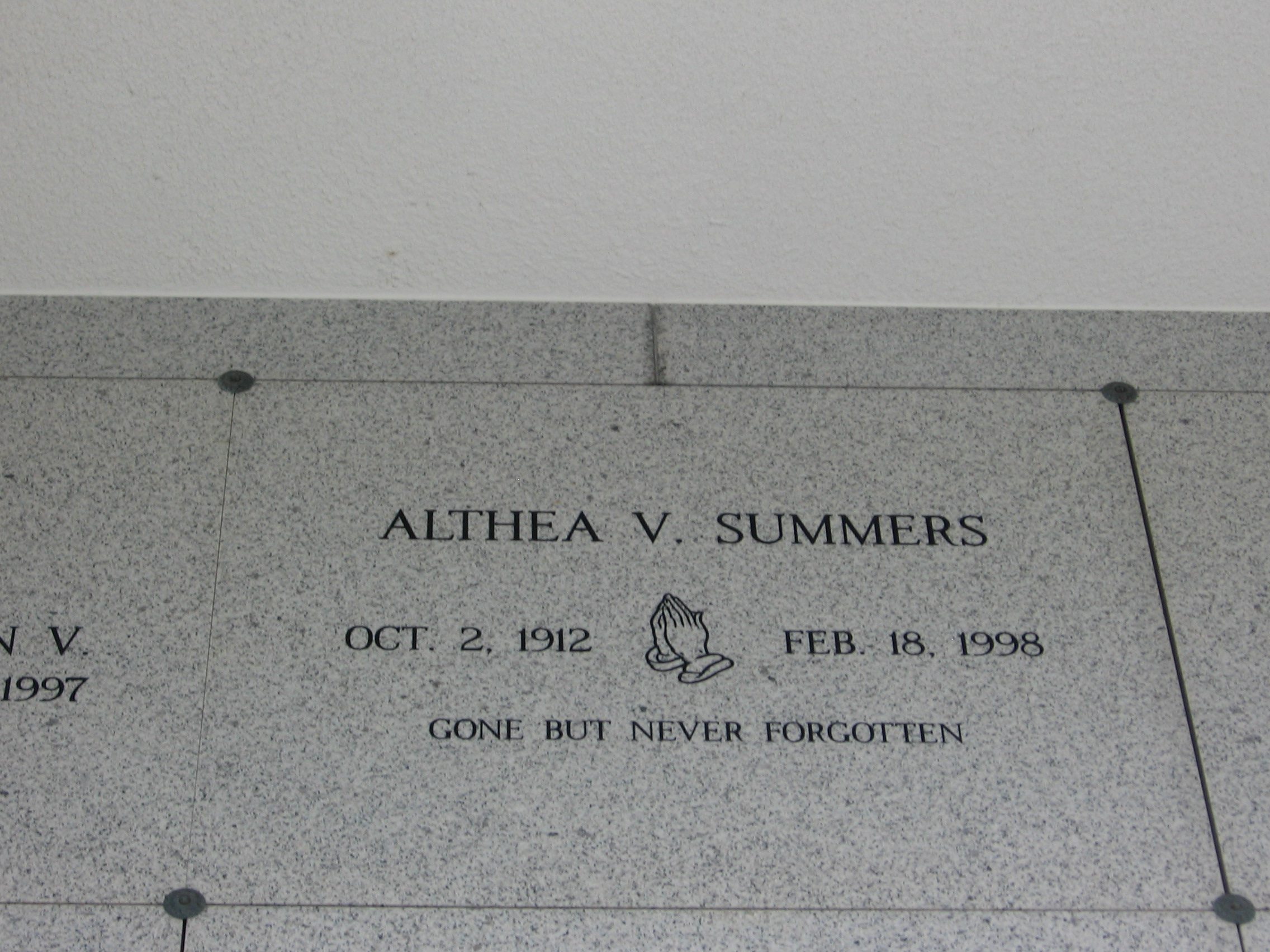 Althea V Summers