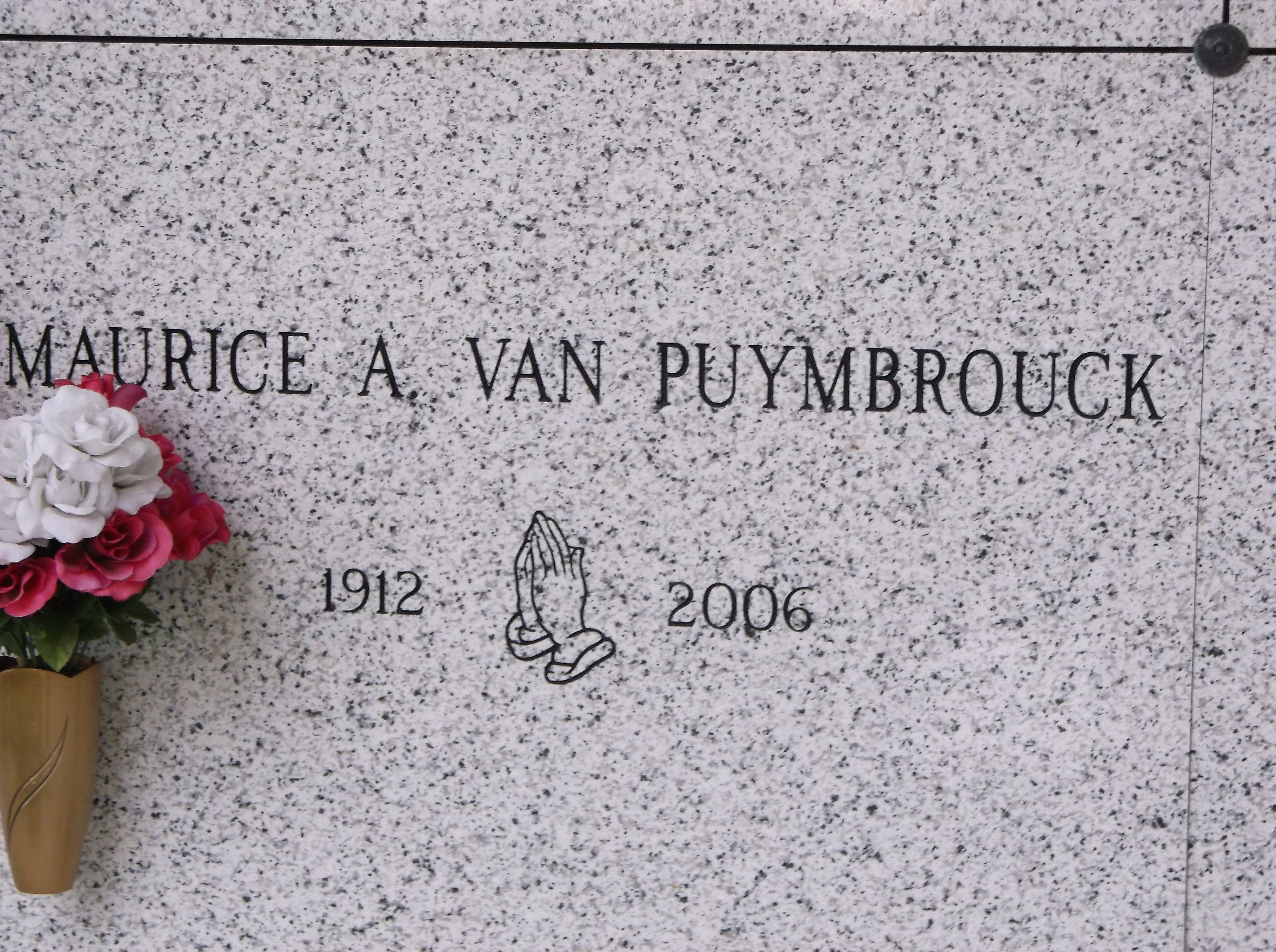 Maurice A Van Puymbrouck