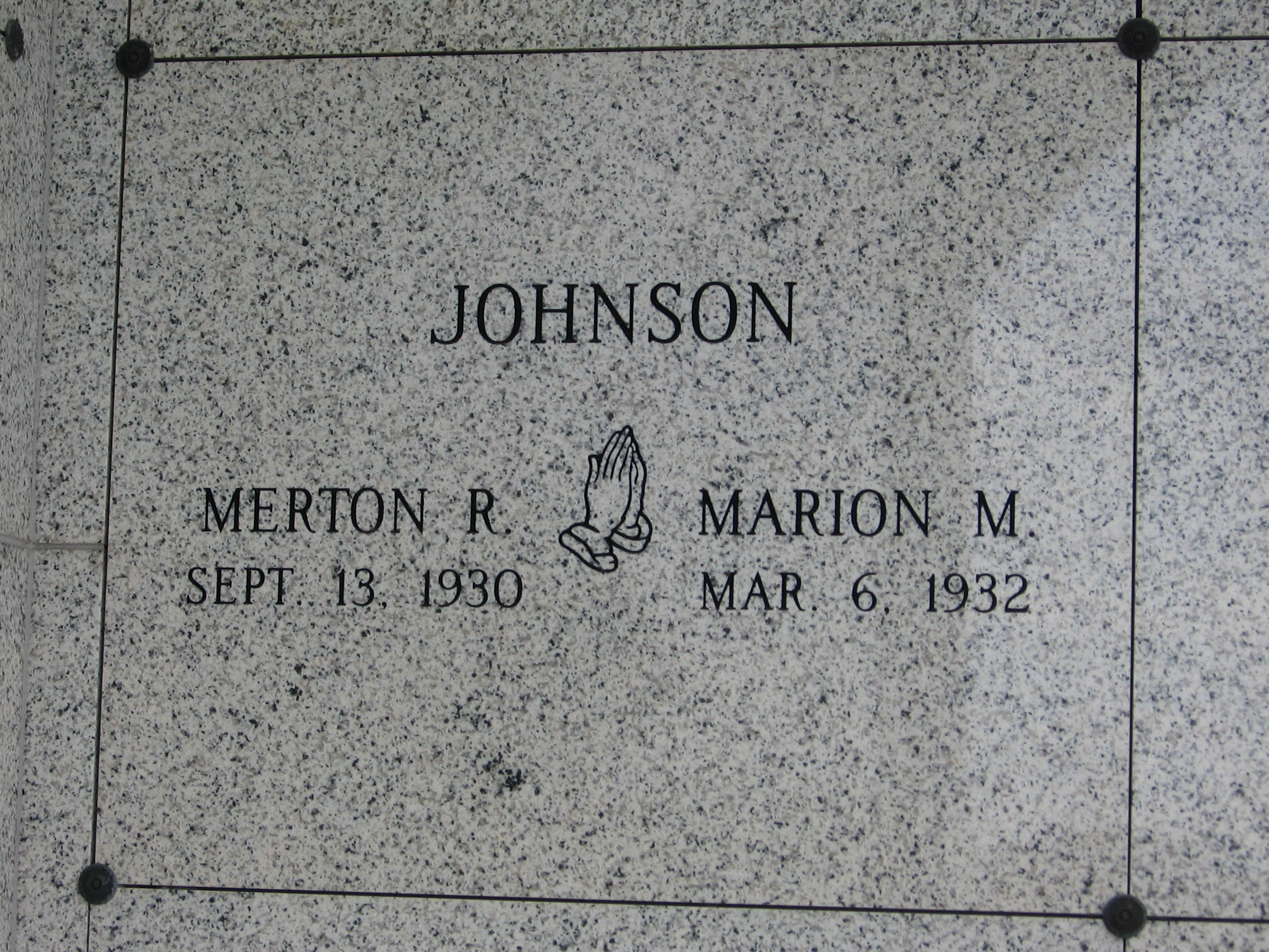 Marion M Johnson