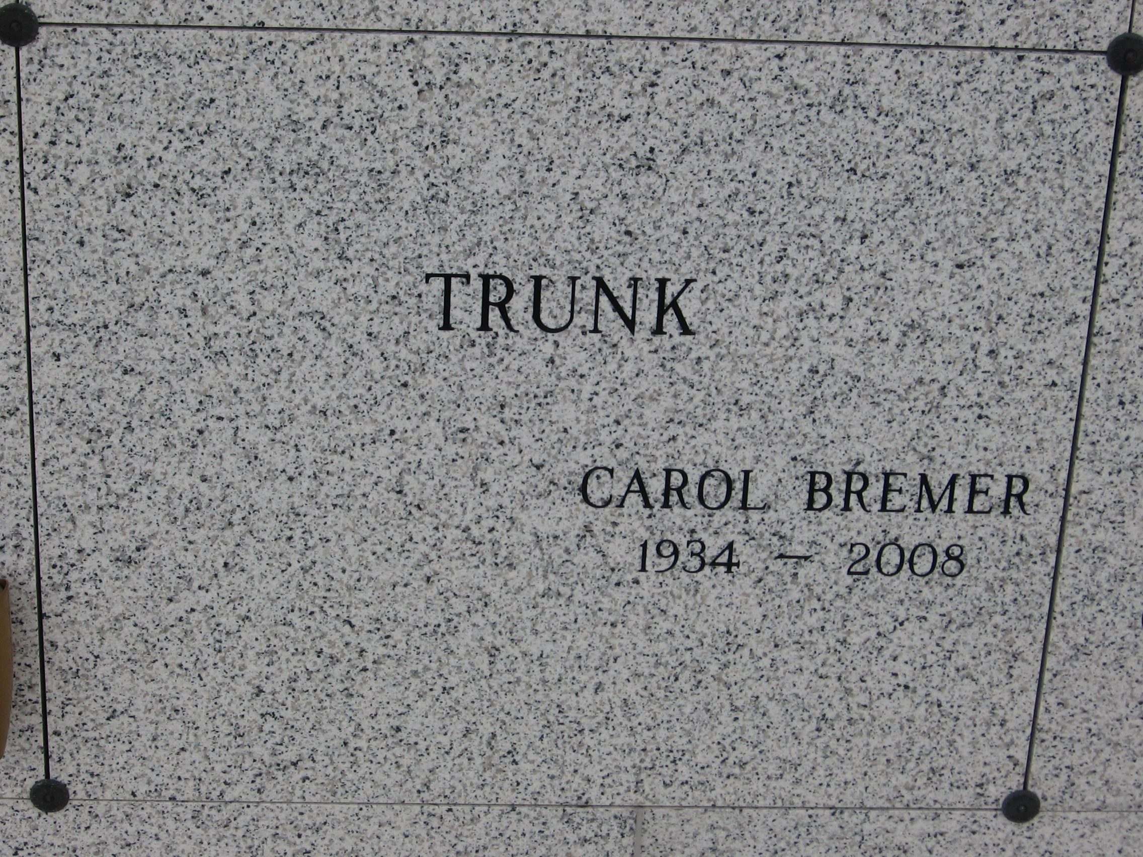 Carol Bremer Trunk