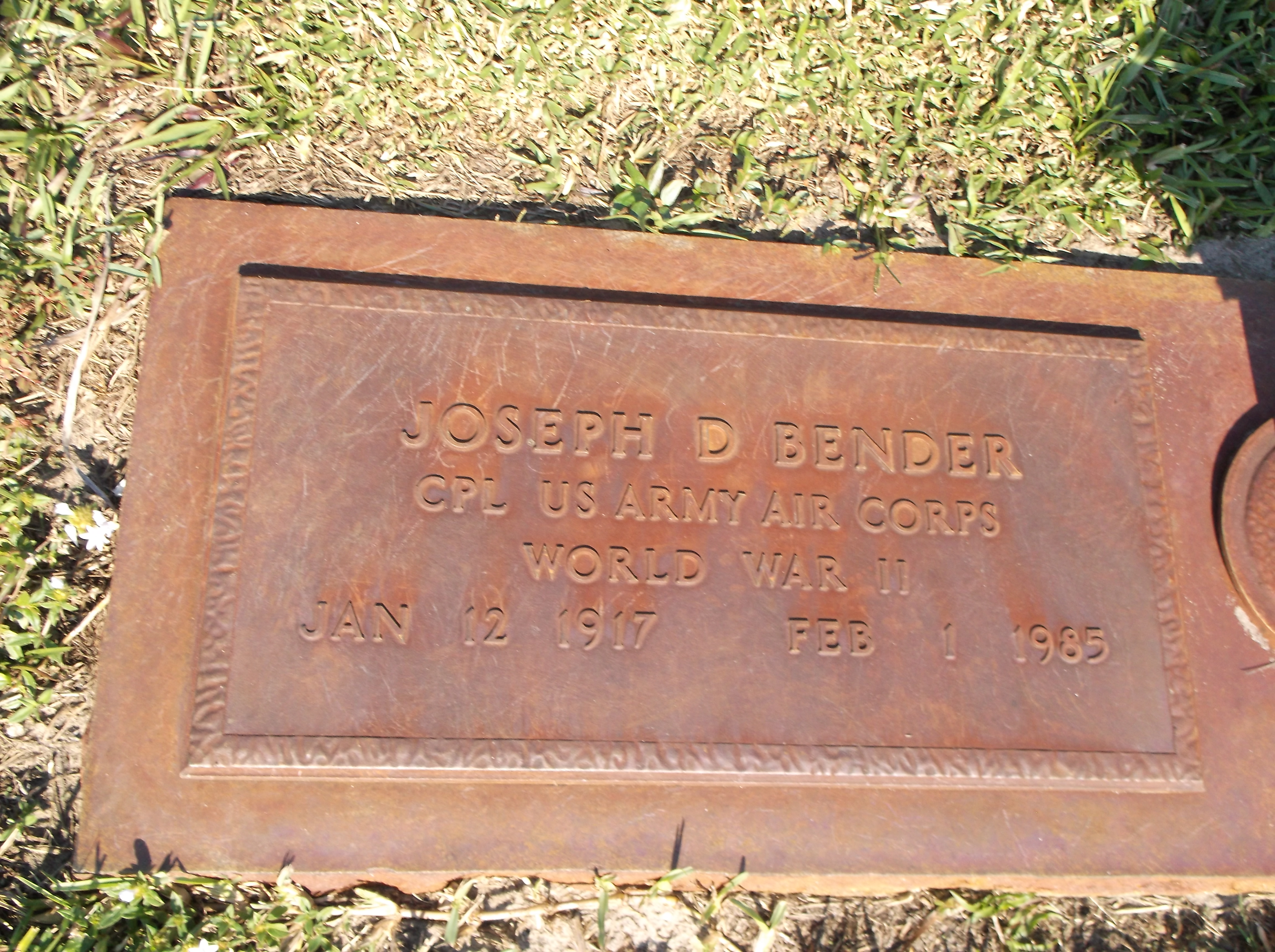 Joseph D Bender