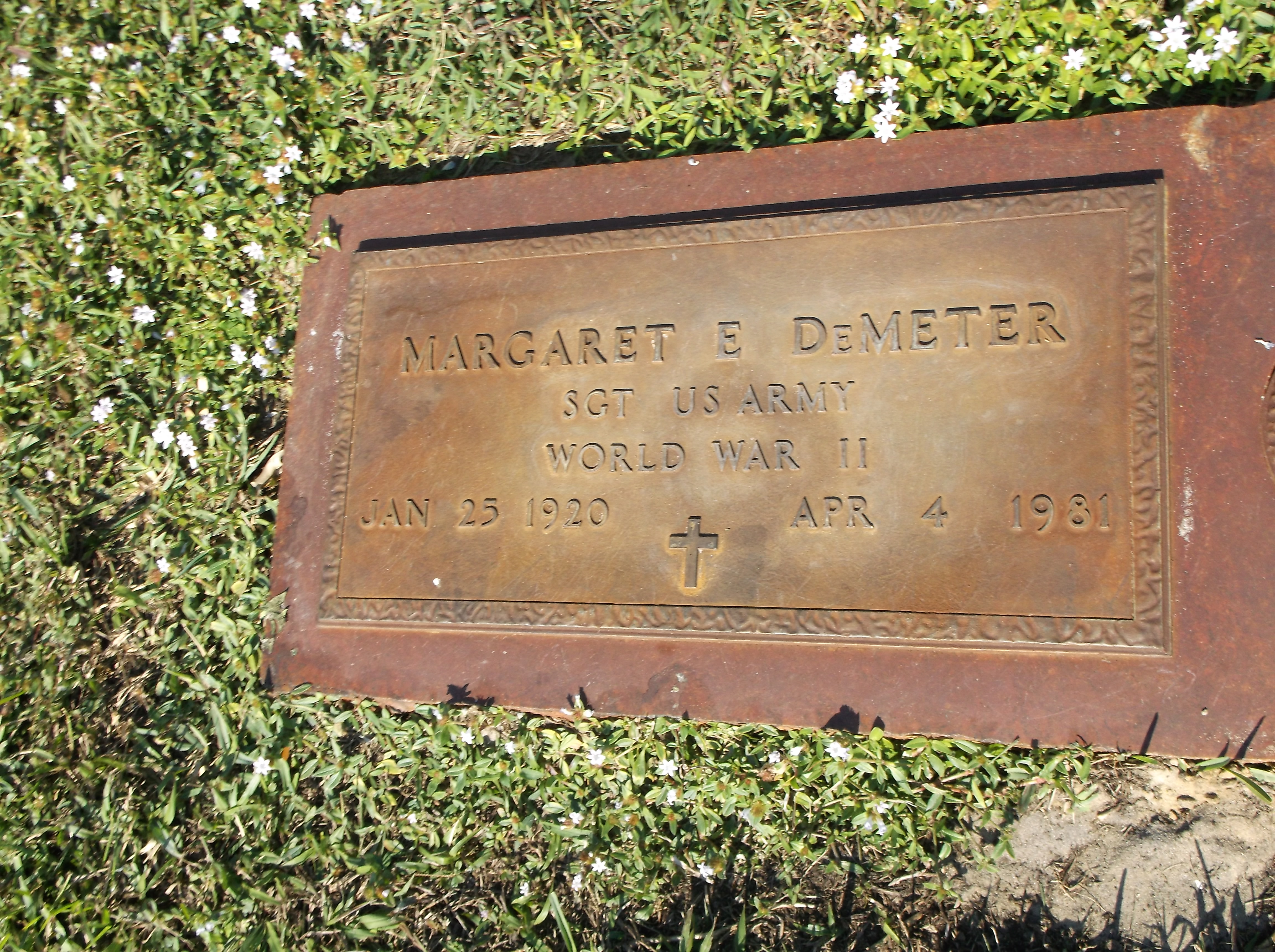 Margaret E DeMeter