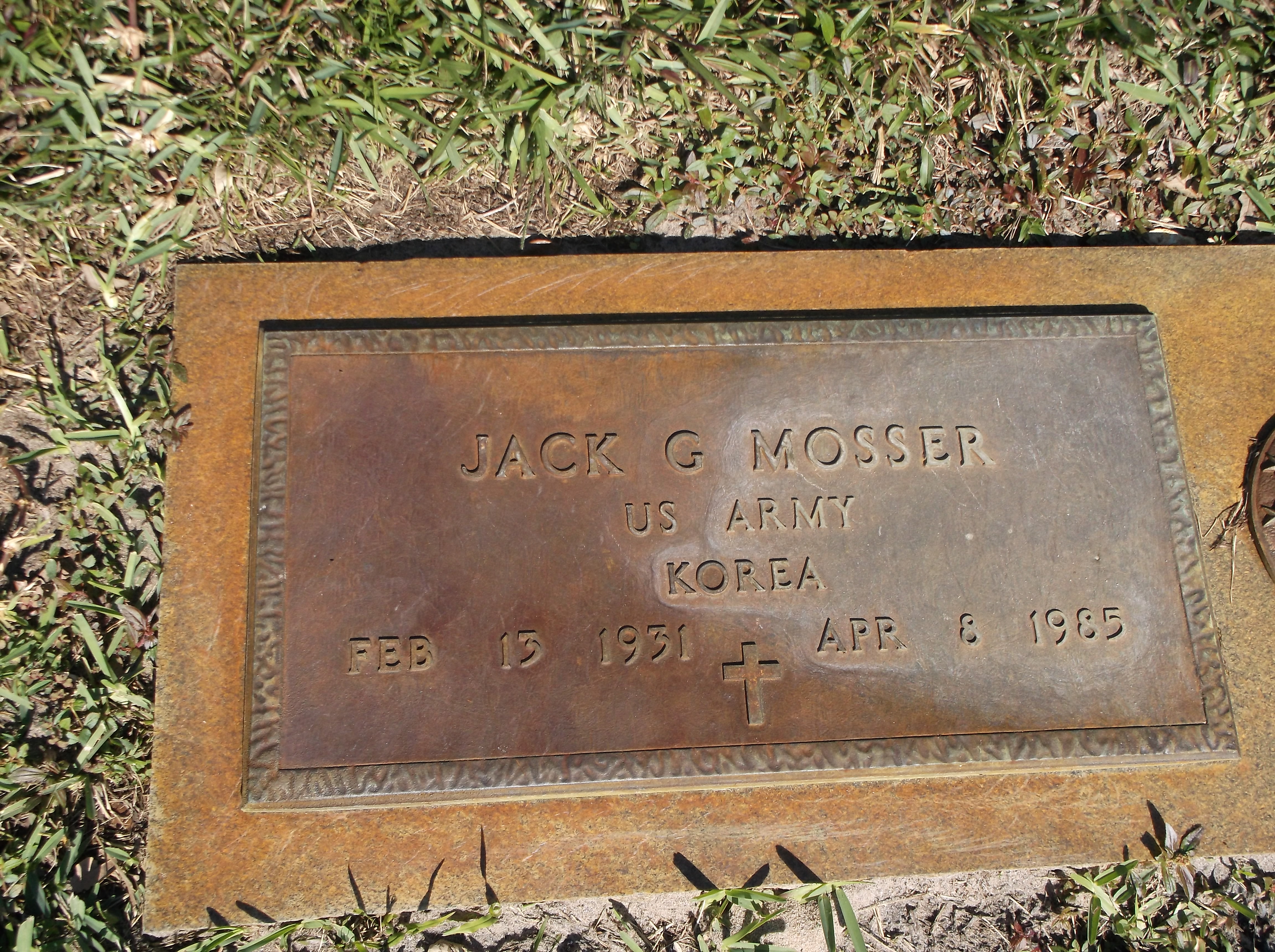 Jack G Mosser