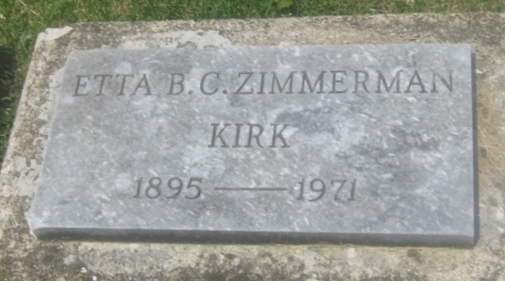 Etta B C Zimmerman Kirk