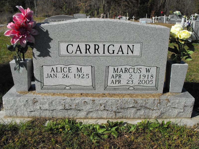 Alice M Carrigan