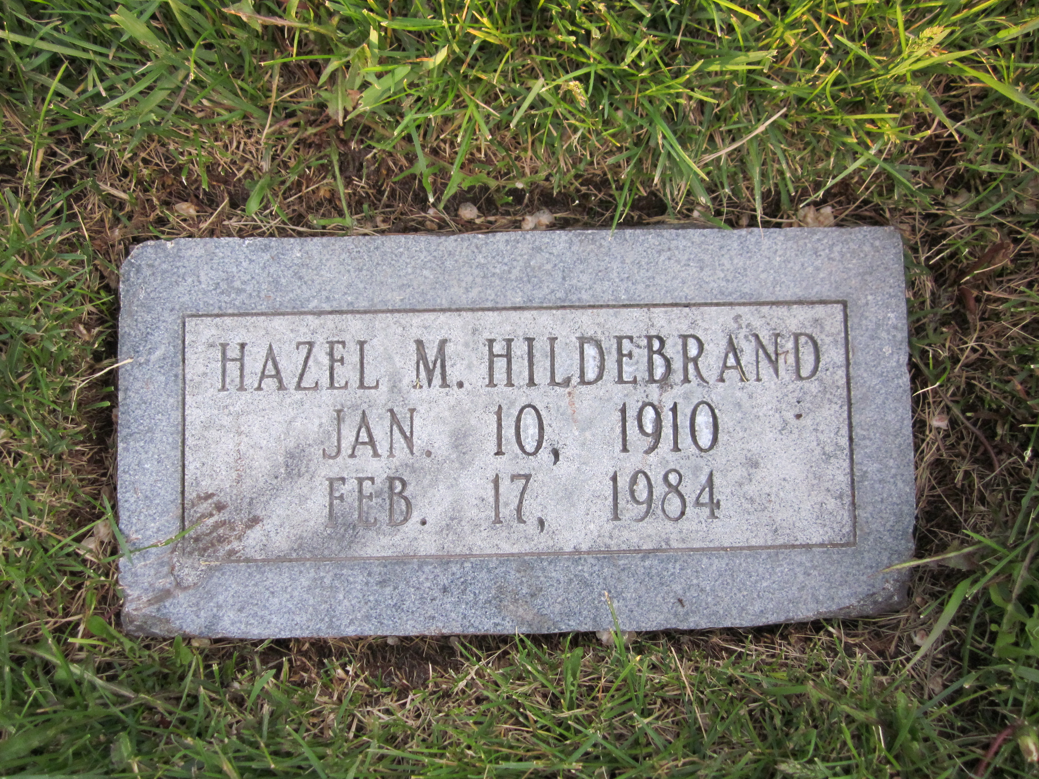 Hazel M Hildebrand