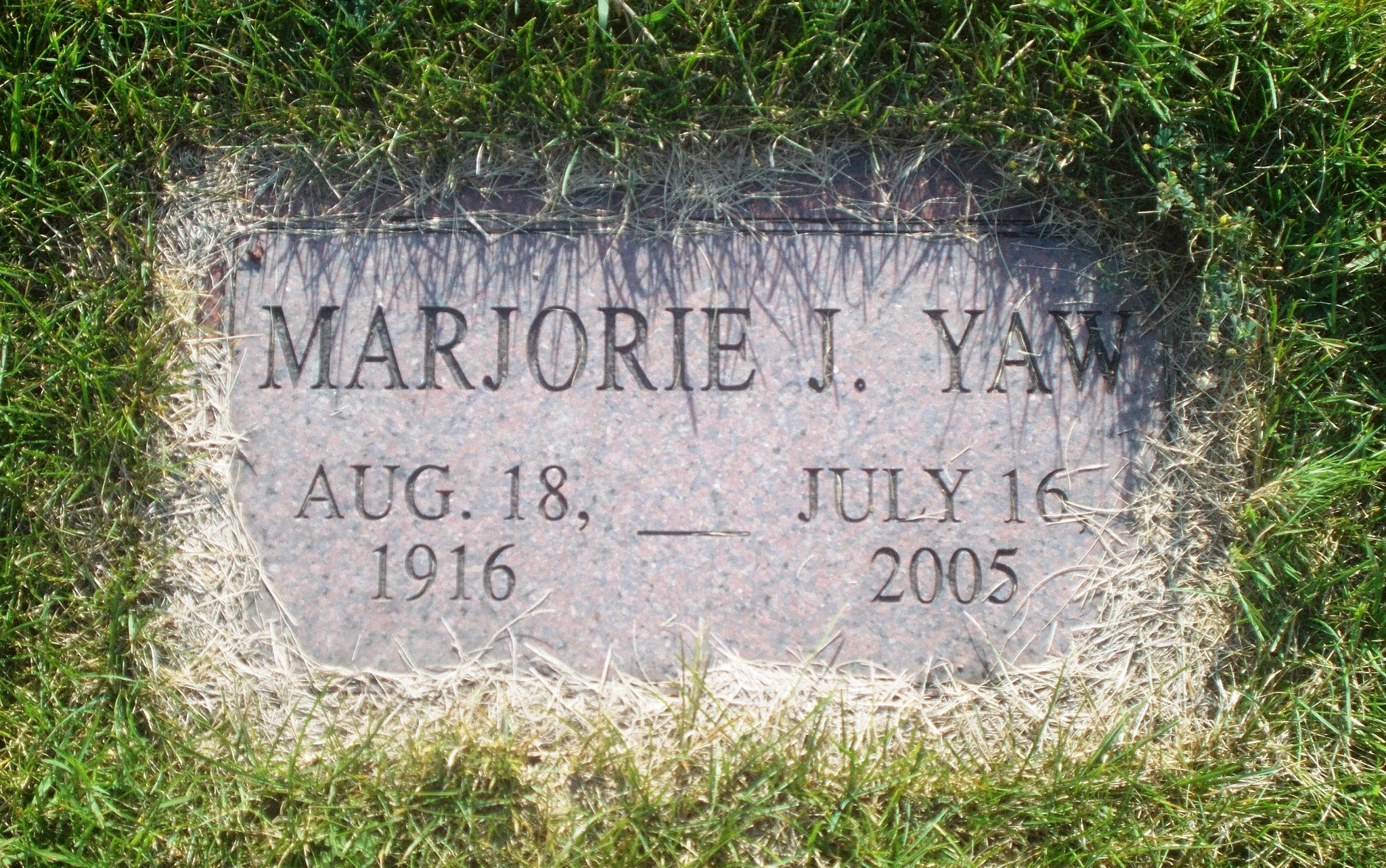 Marjorie J Yaw