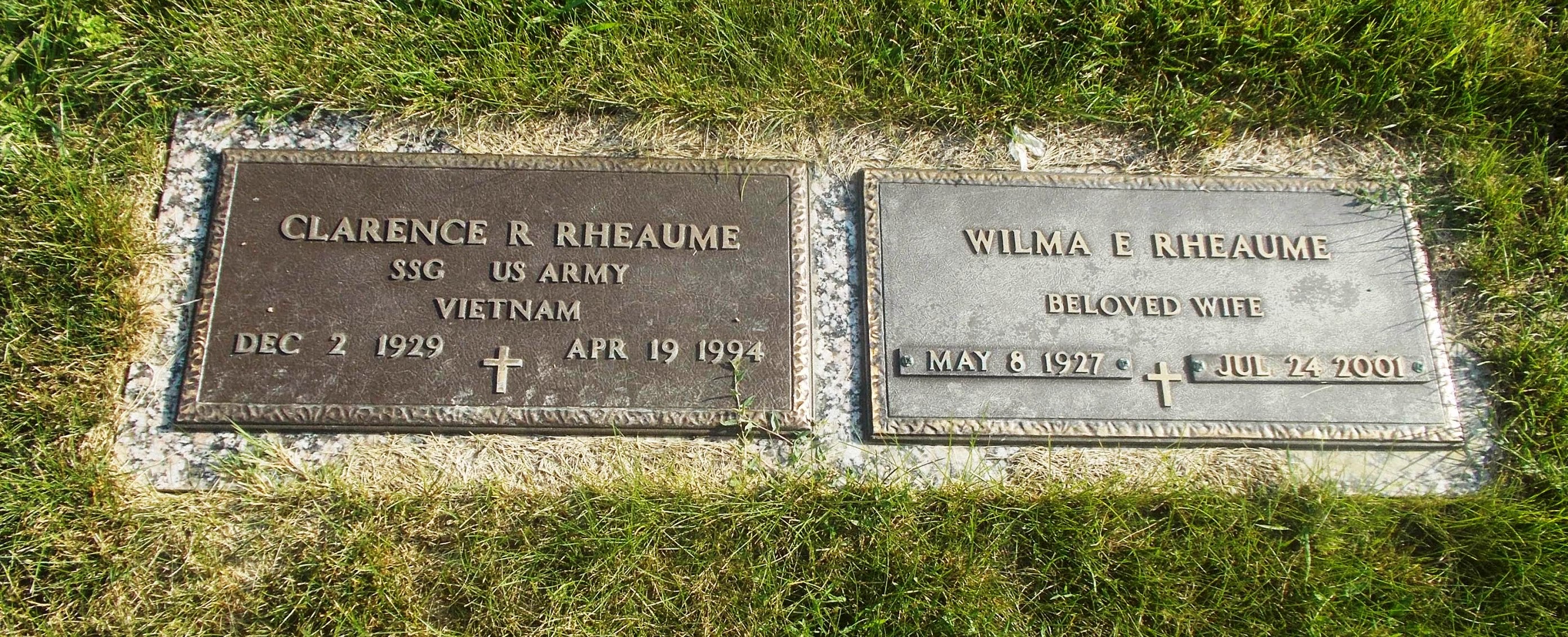 Wilma E Rheaume