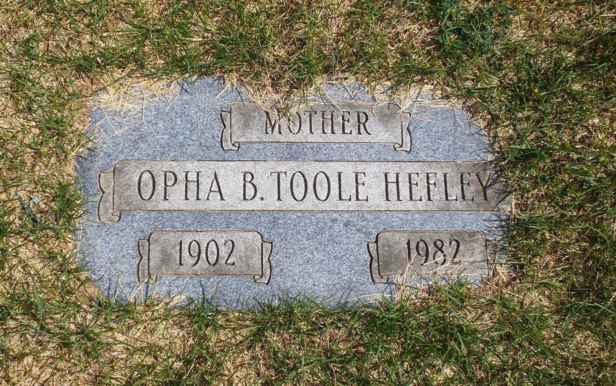 Opha B Toole Hefley