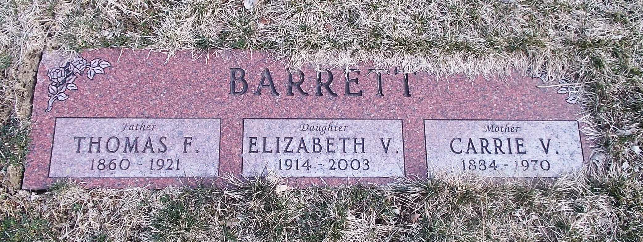 Elizabeth V Barrett