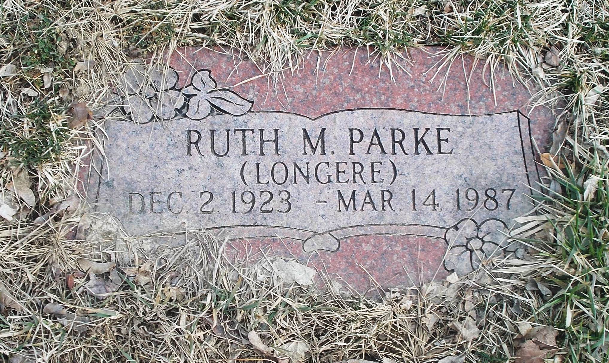 Ruth M Longere Parke
