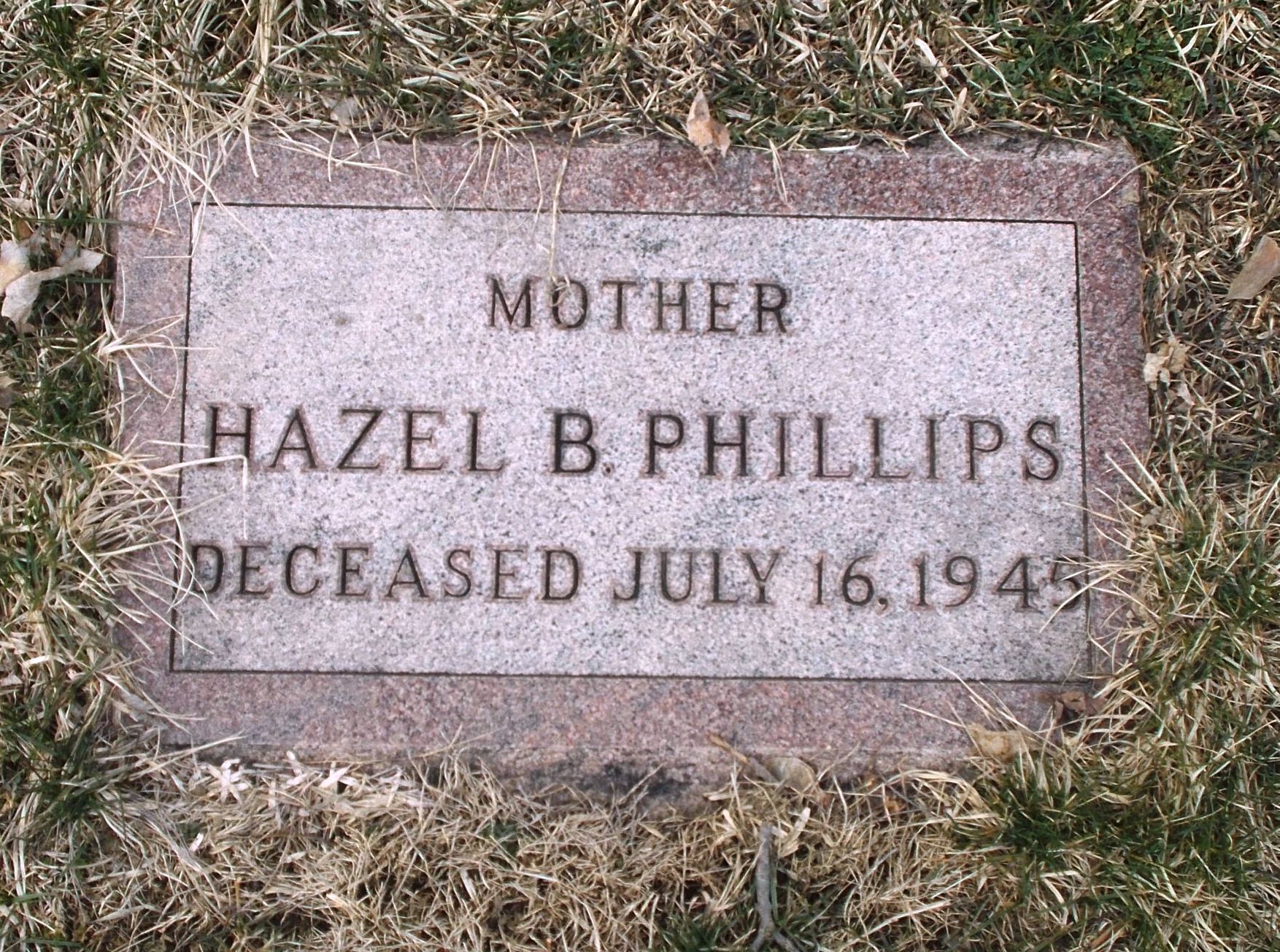 Hazel B Phillips