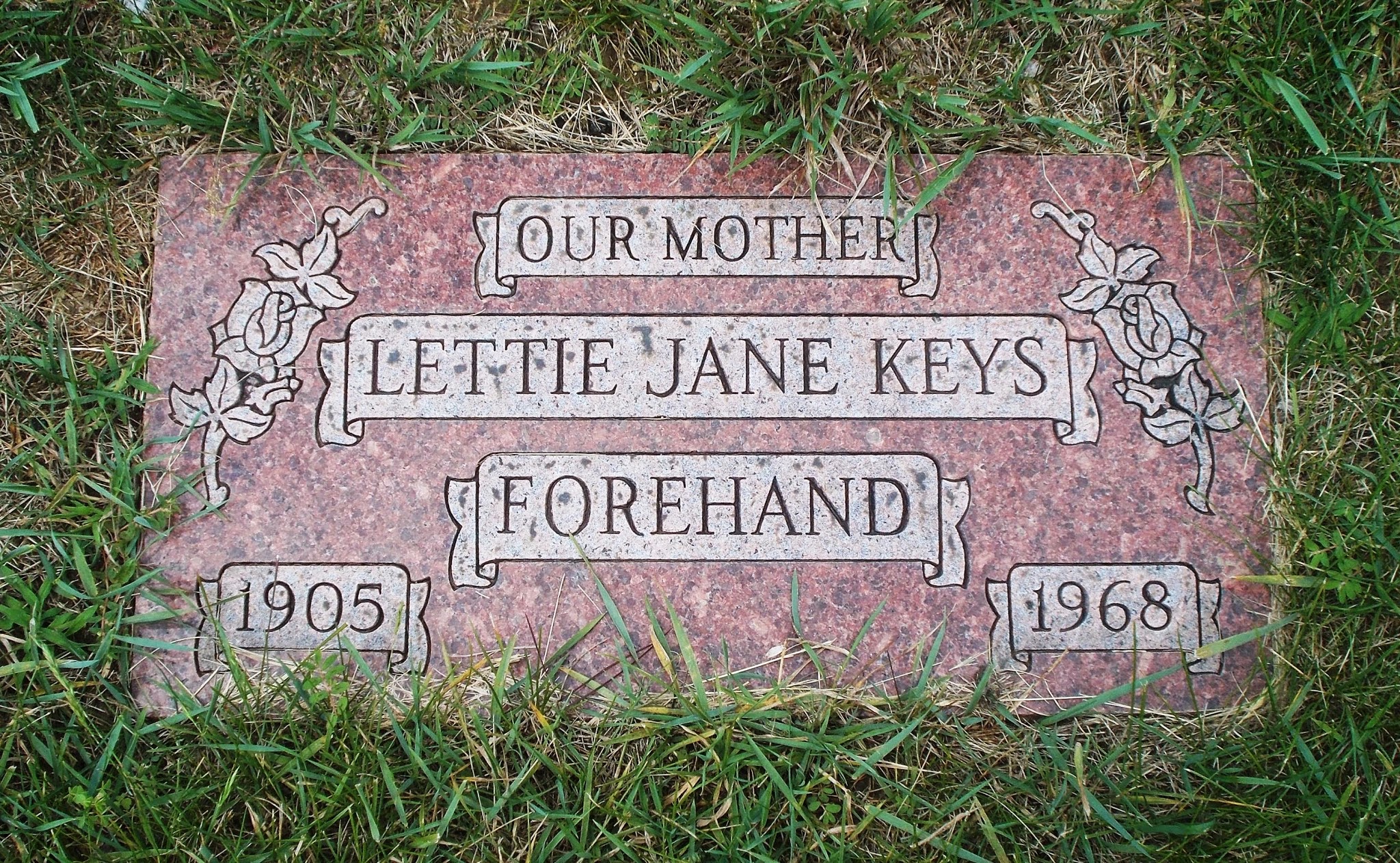 Lettie Jane Keys Forehand