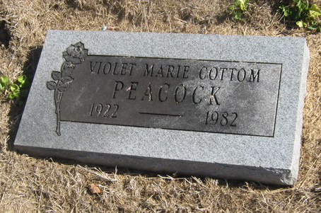 Violet Marie Cottom Peacock
