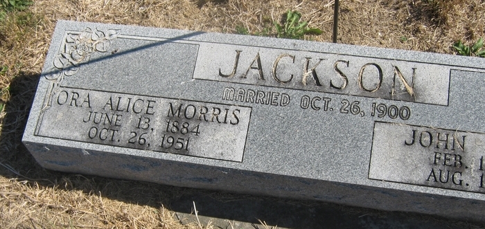 Ora Alice Morris Jackson