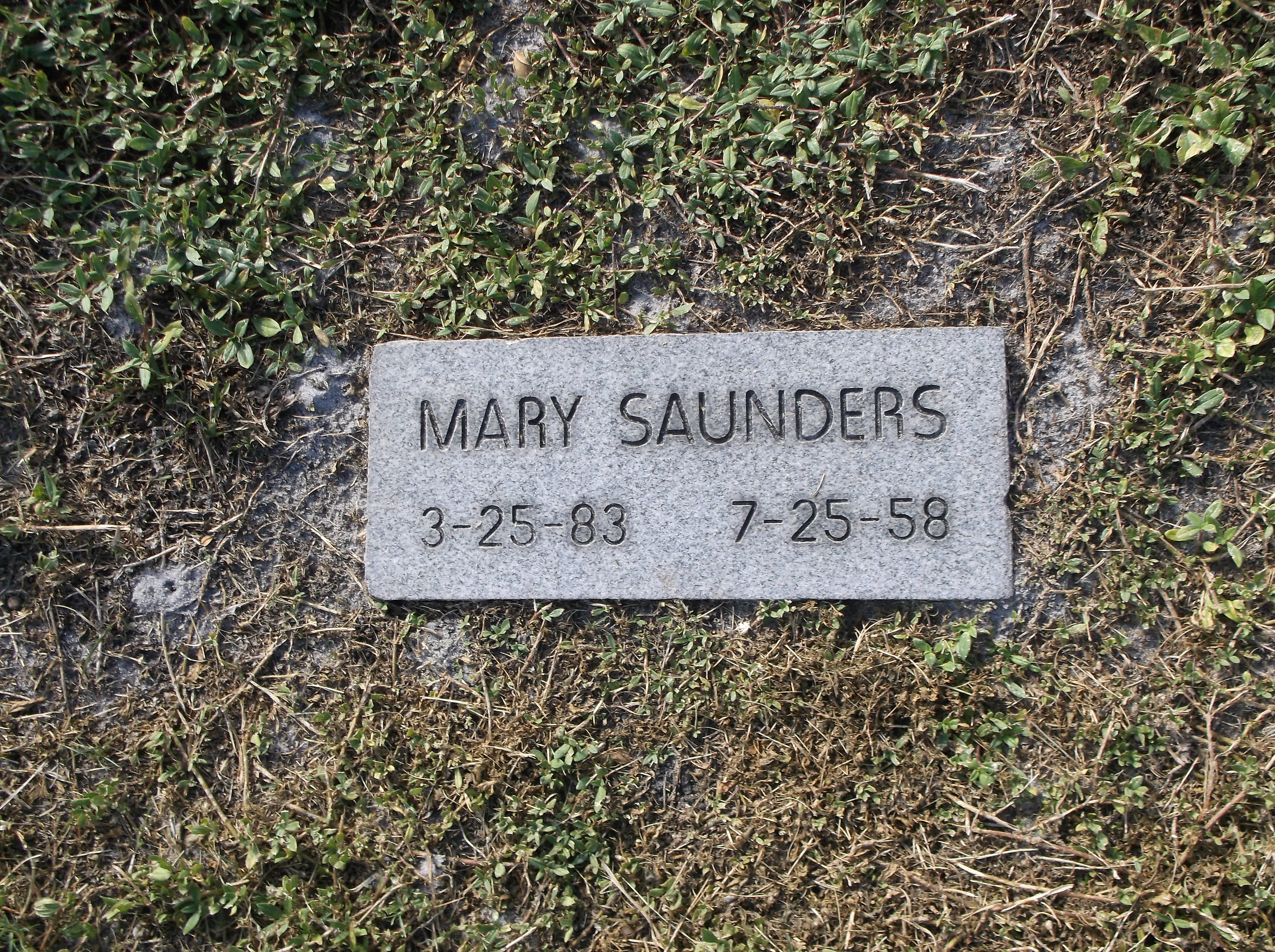 Mary Saunders