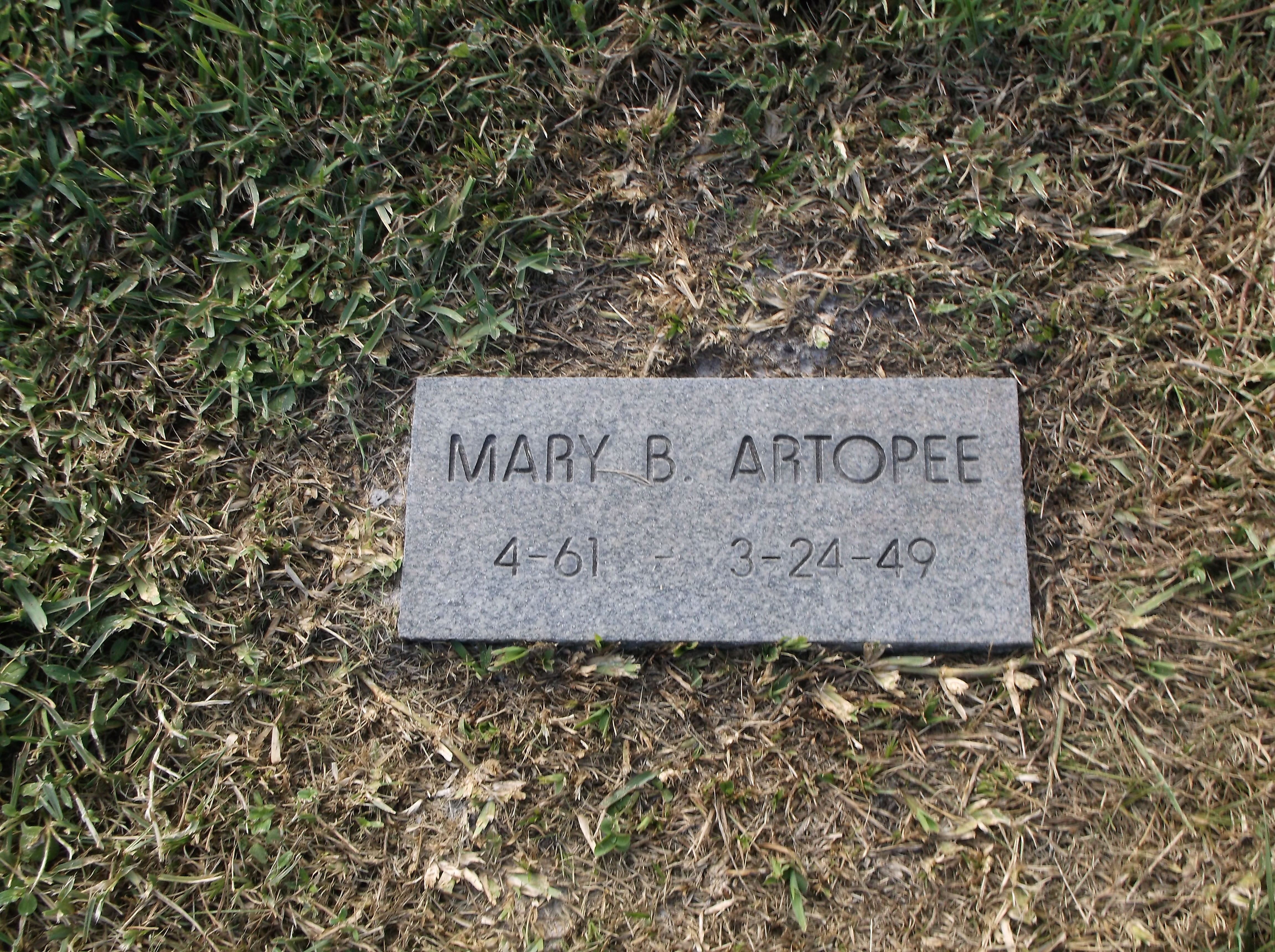 Mary B Artopee