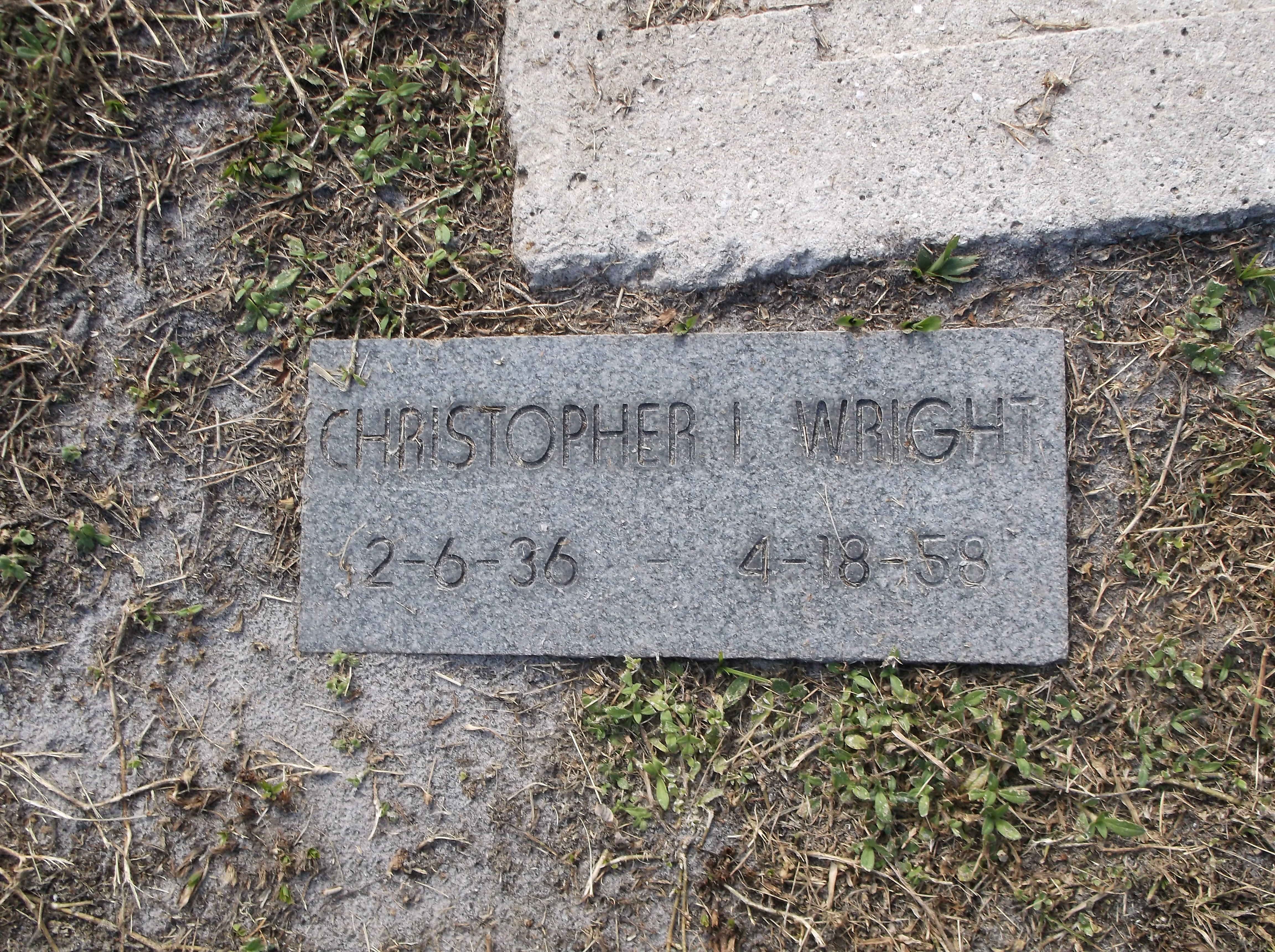 Christopher I Wright