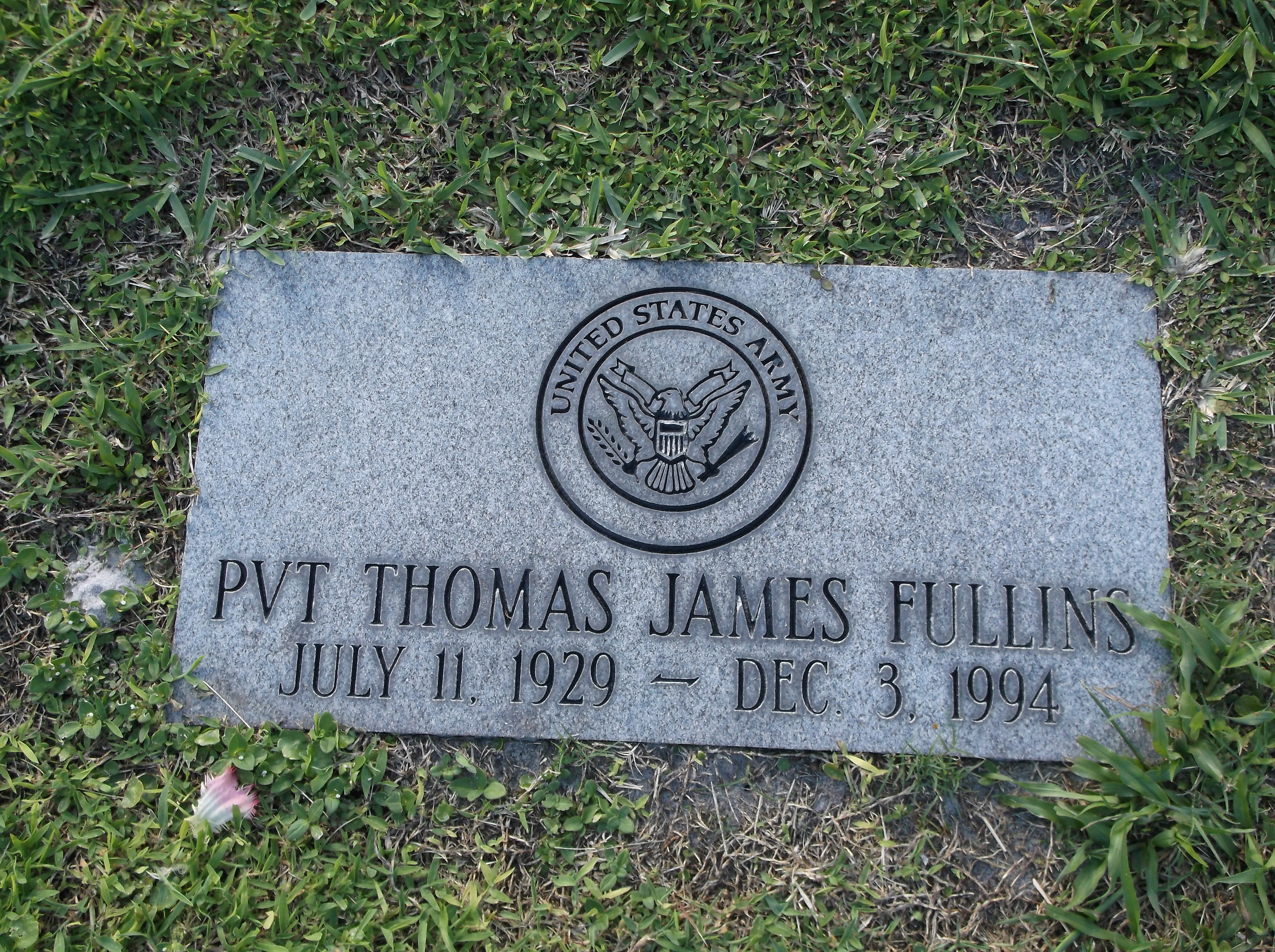 Pvt Thomas James Fullins