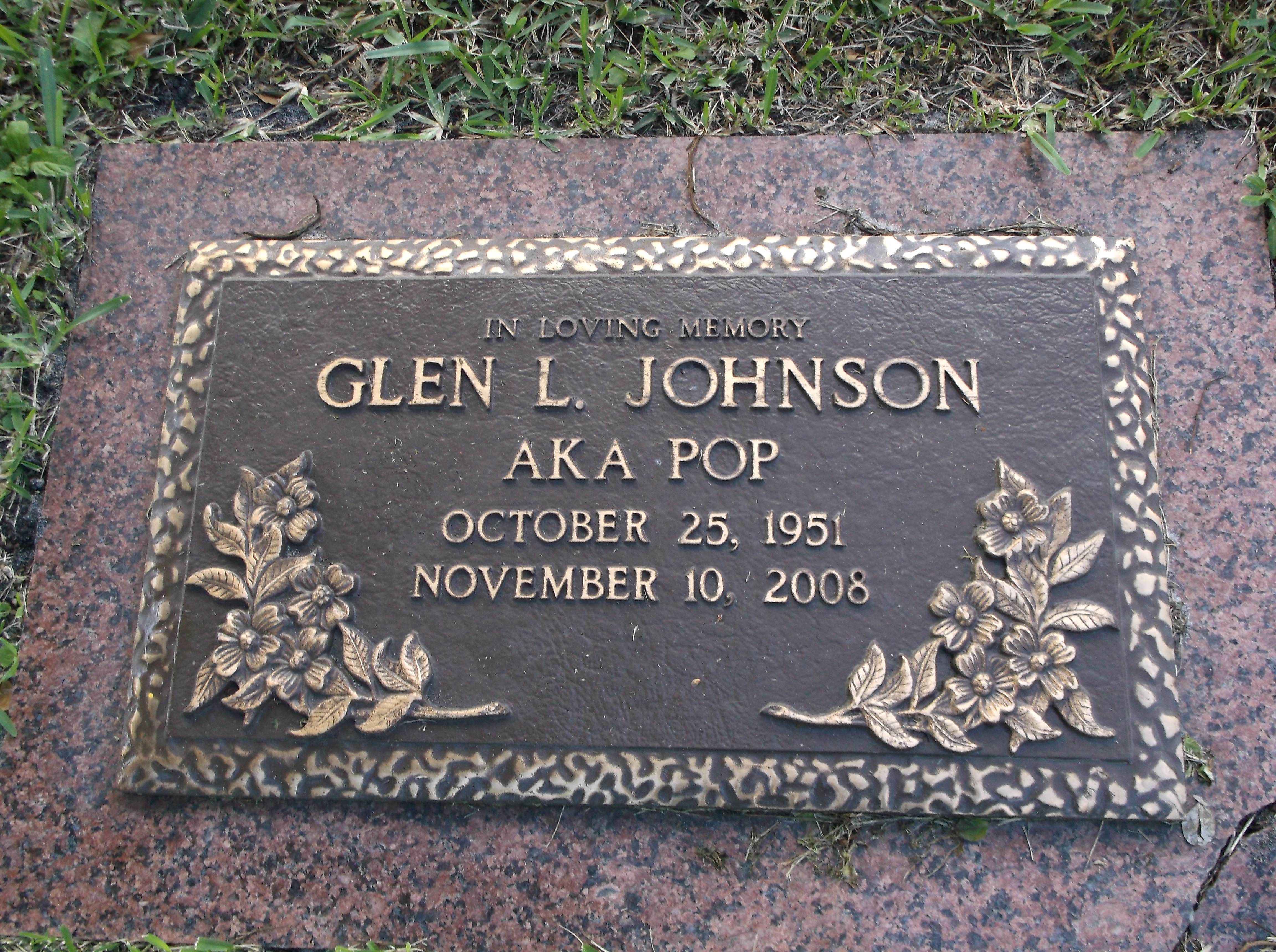Glen L "Pop" Johnson