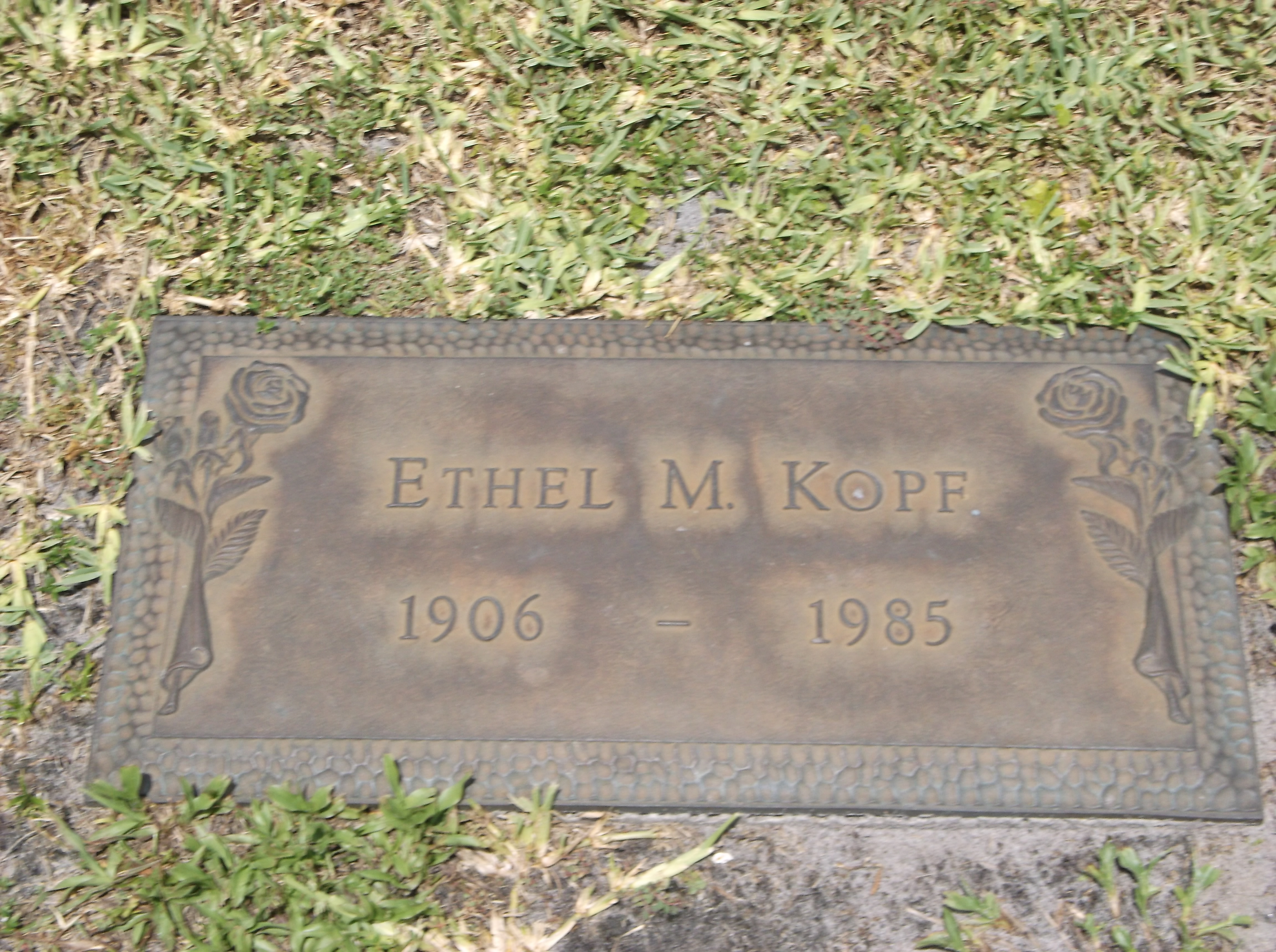 Ethel M Kopf