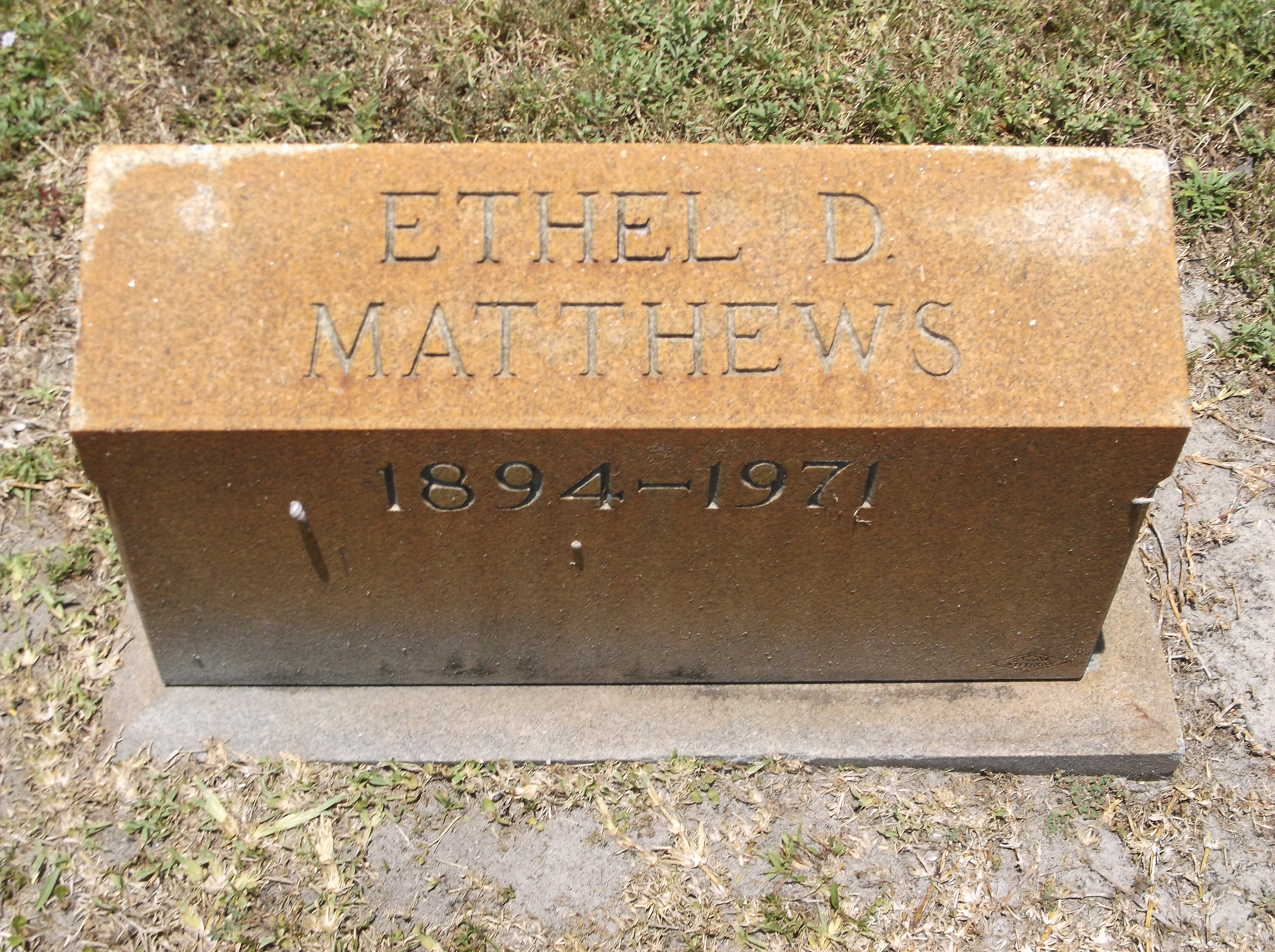 Ethel D Matthews