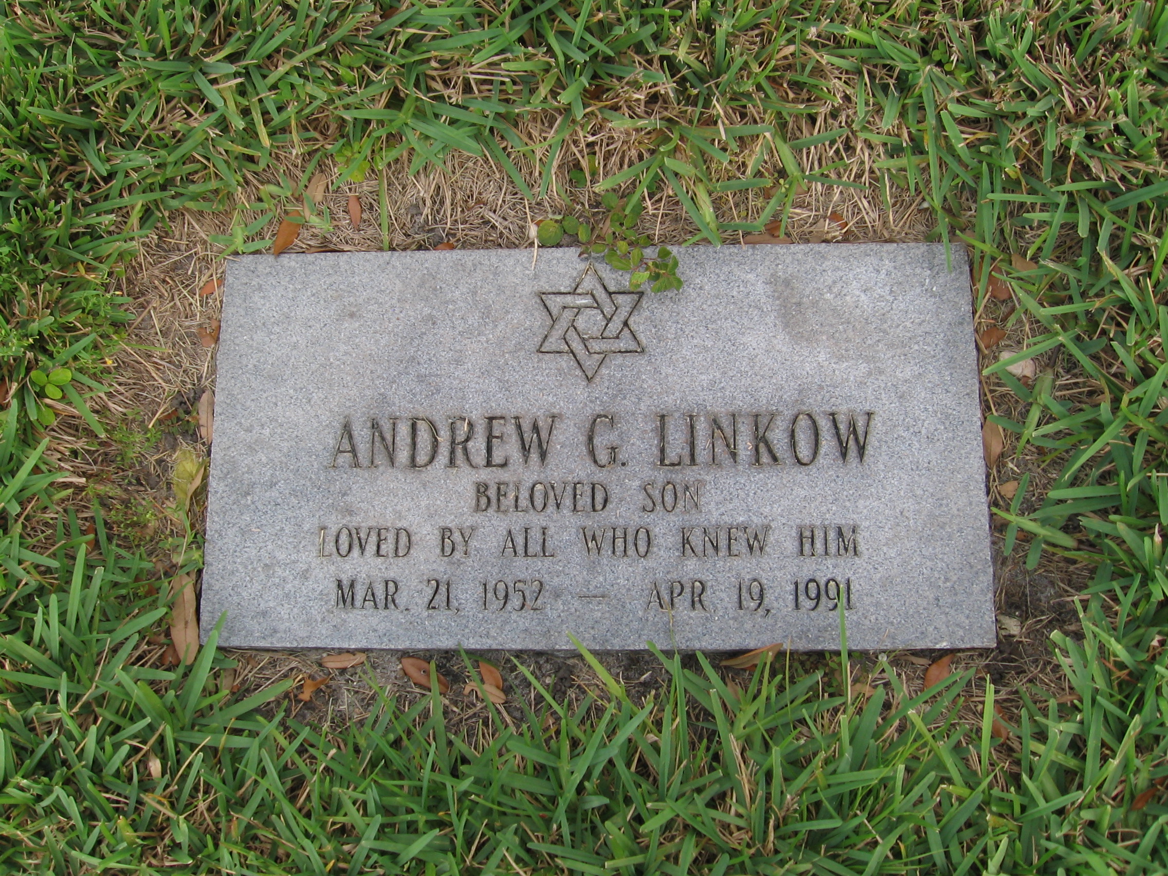 Andrew G Linkow