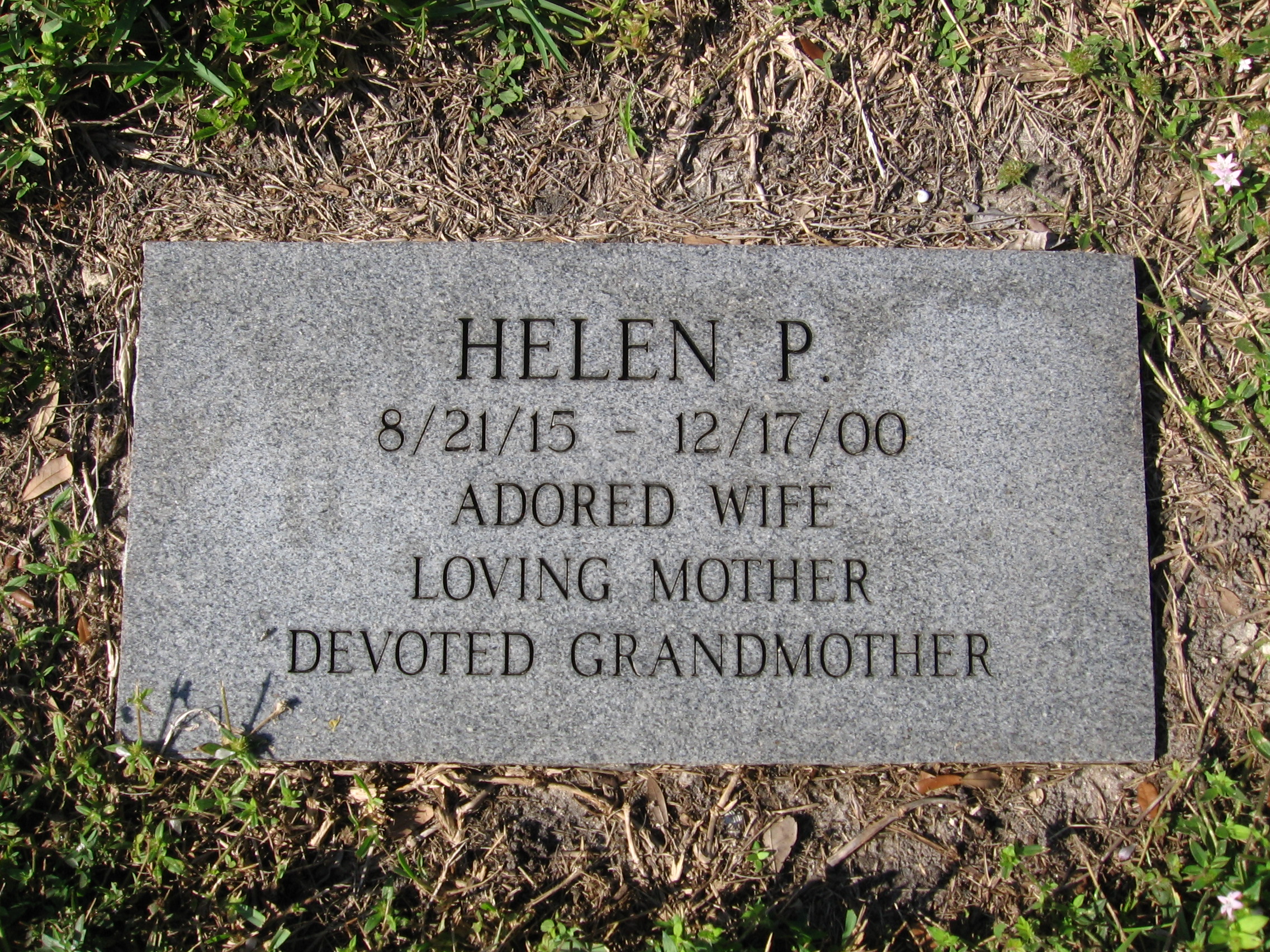 Helen P Homer