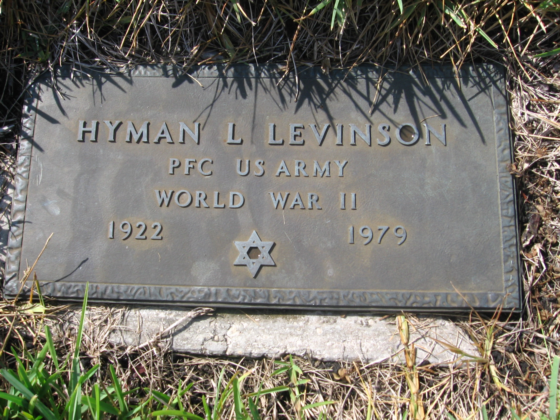 PFC Hyman L Levinson
