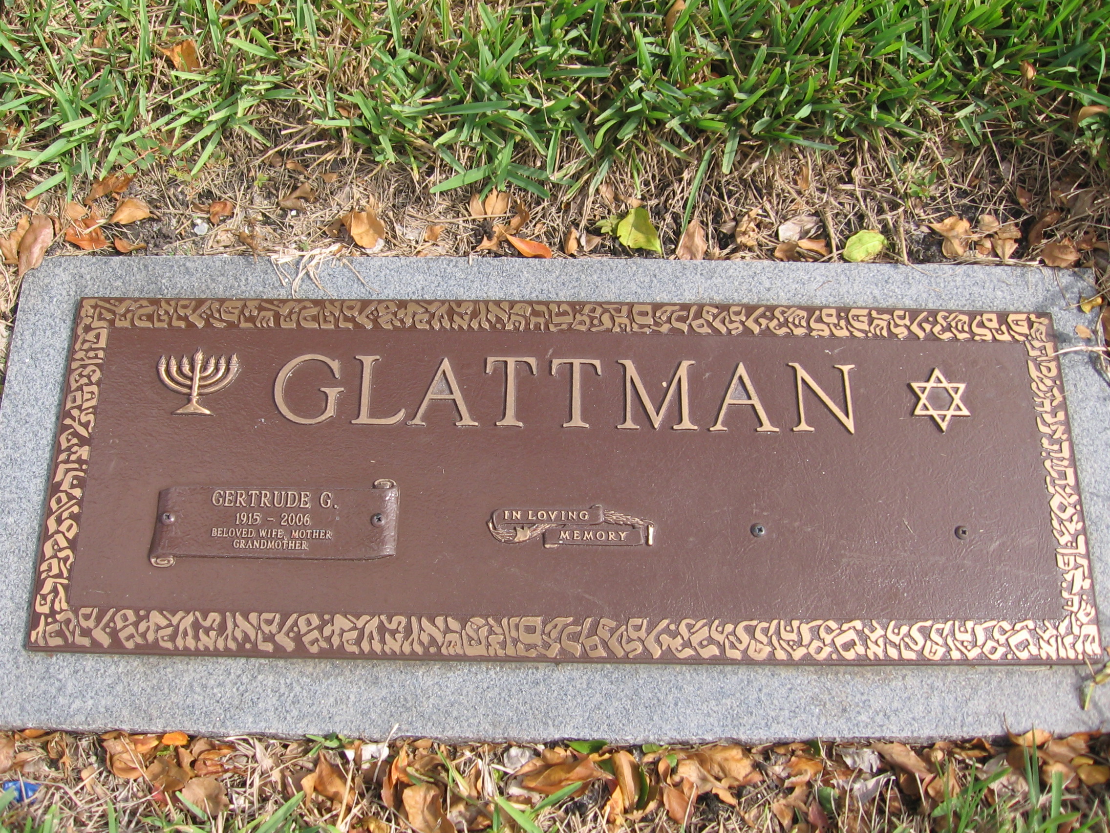 Gertrude G Glattman