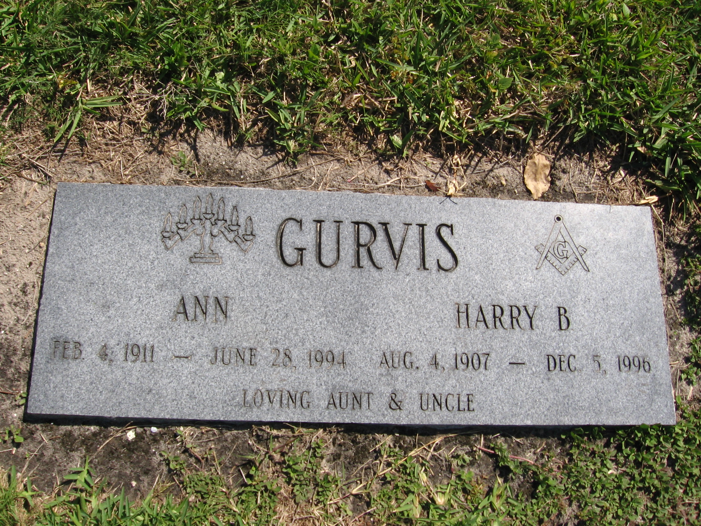 Harry B Gurvis
