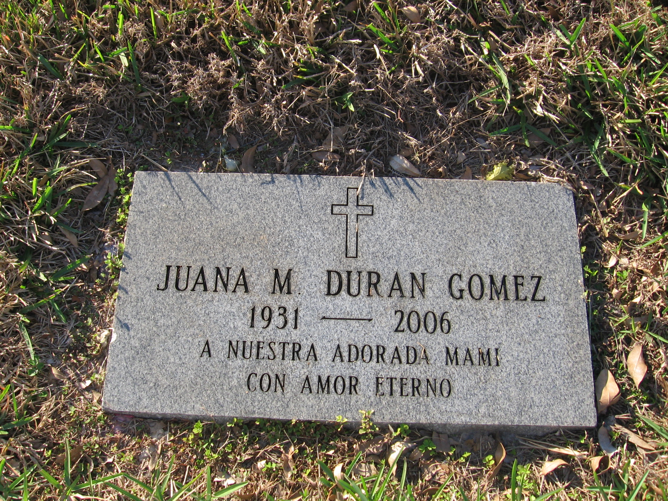Juana M Duran Gomez