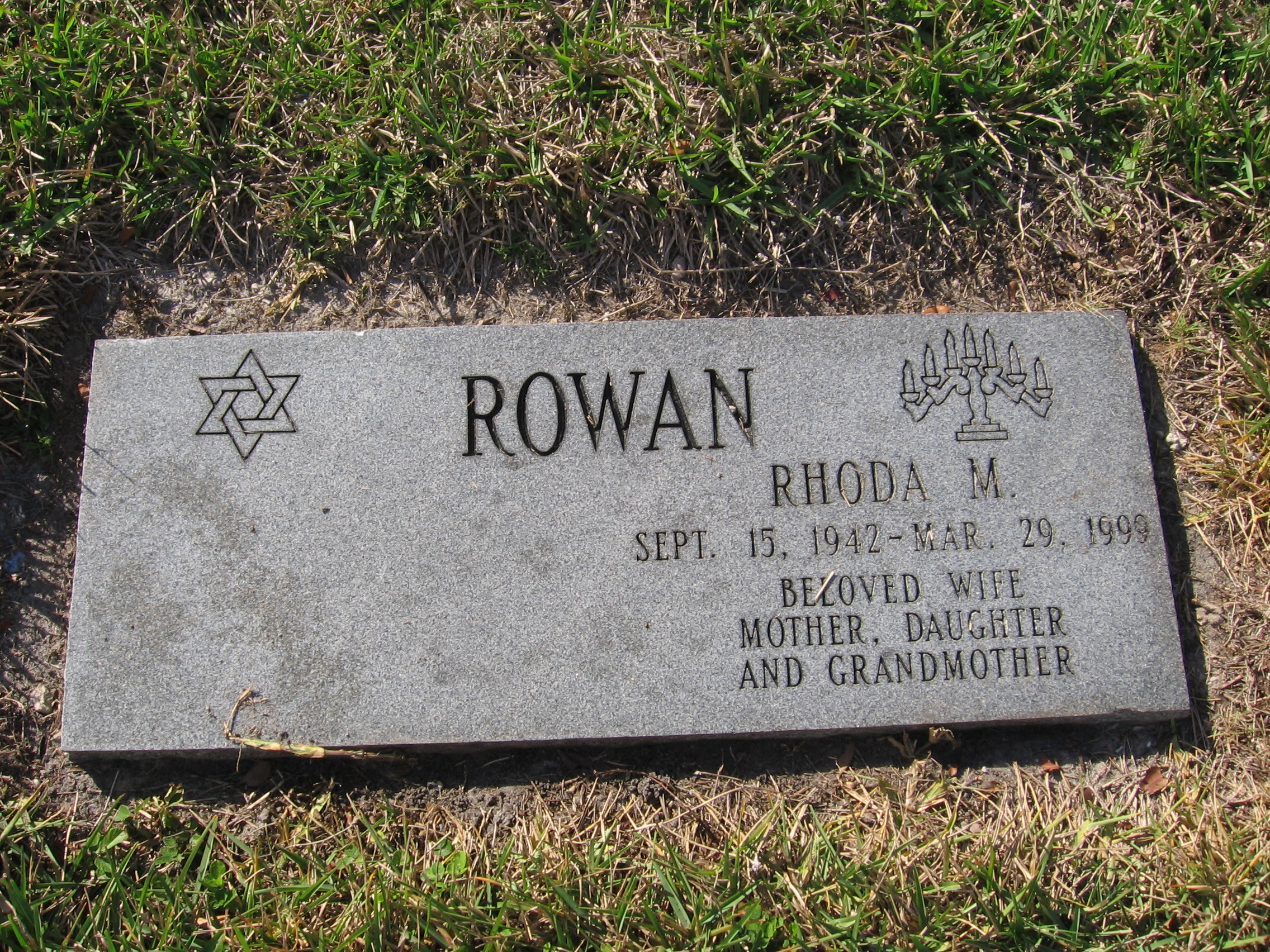 Rhoda M Rowan