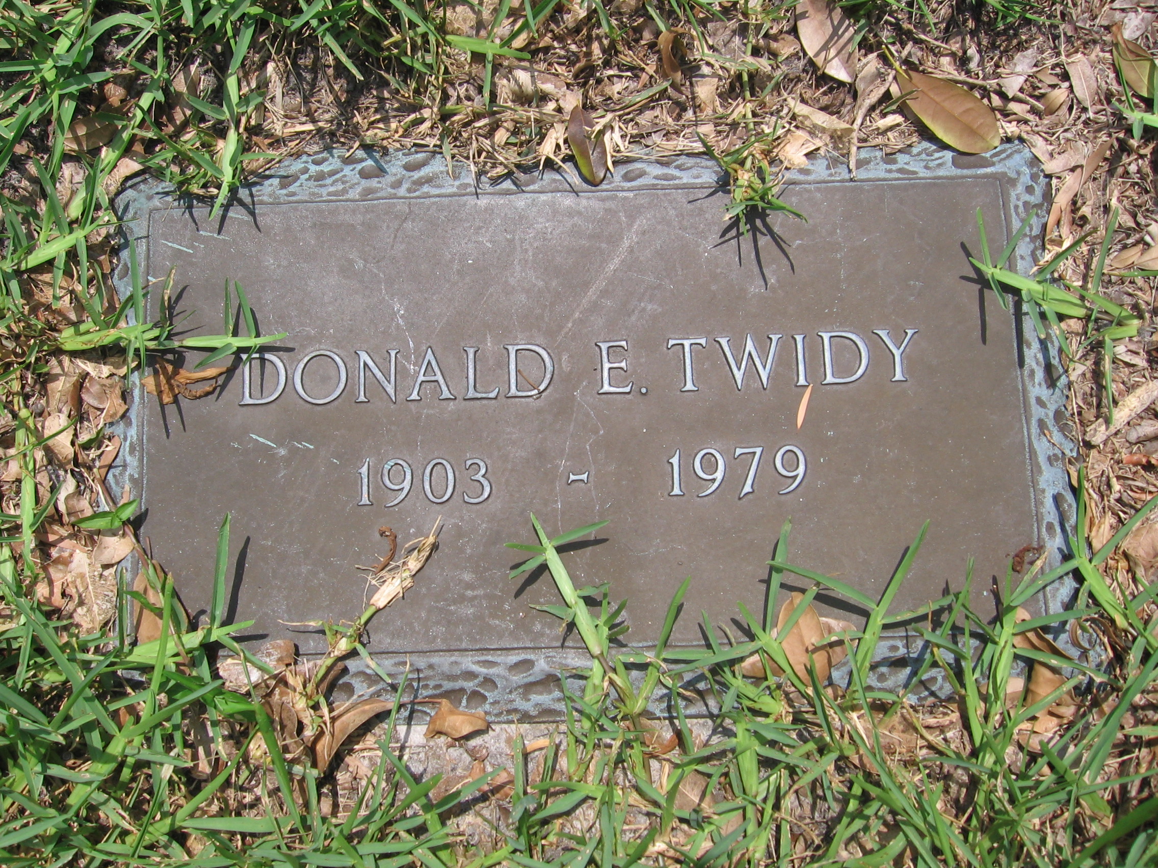 Donald E Twidy