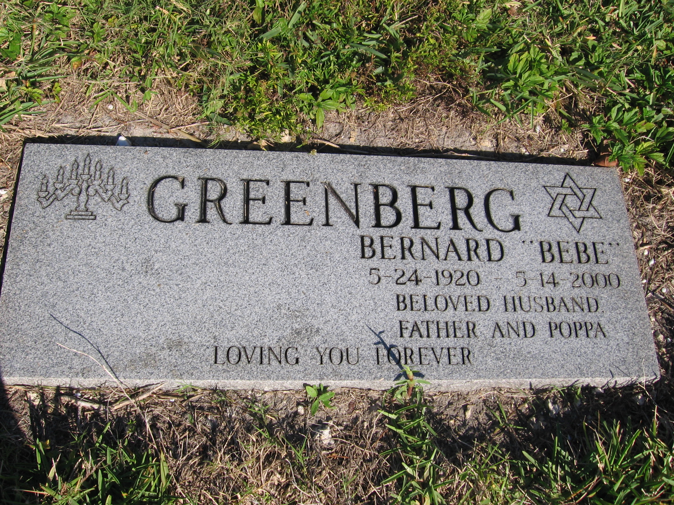 Bernard "Bebe" Greenberg
