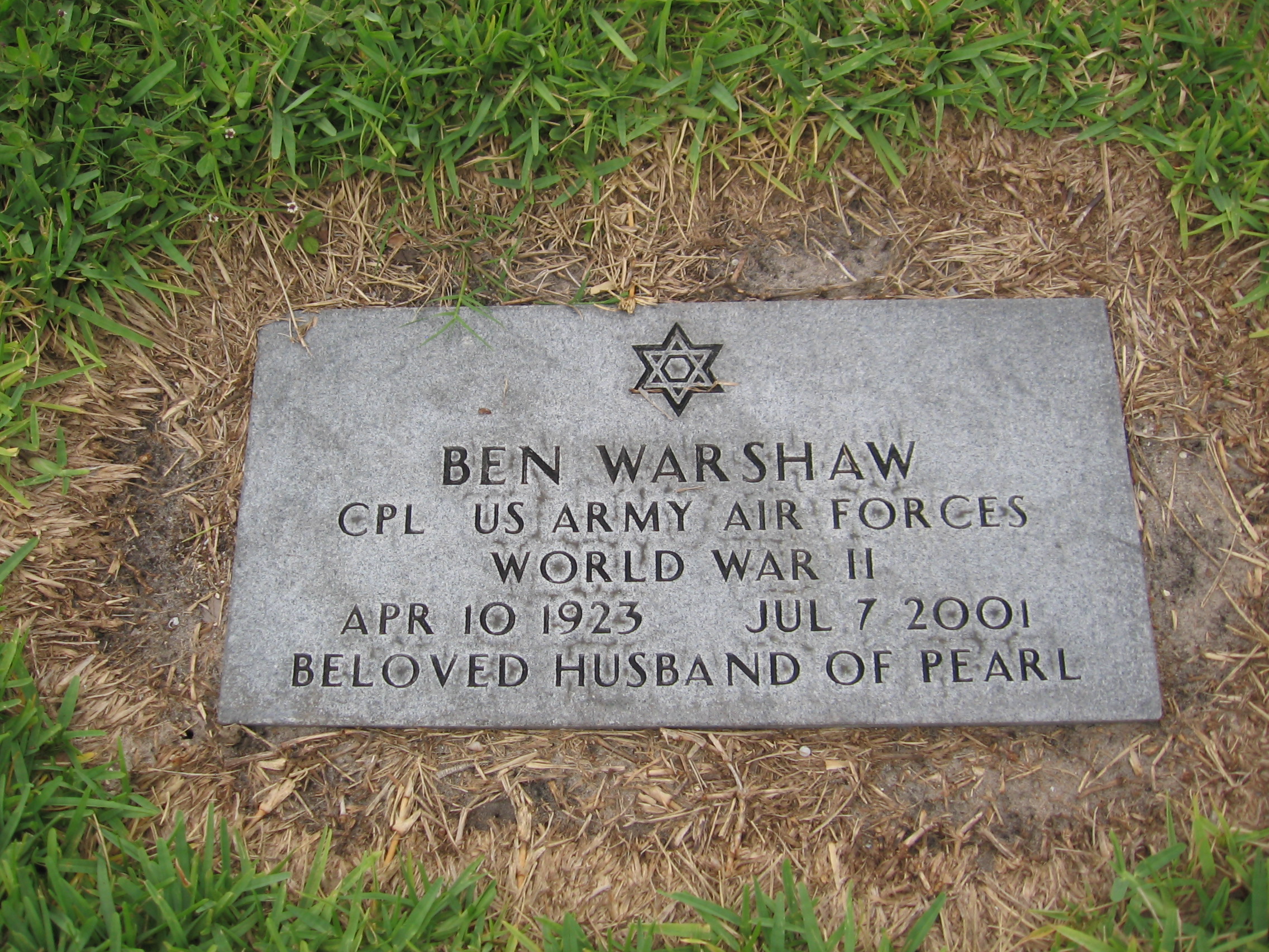 Corp Ben Warshaw