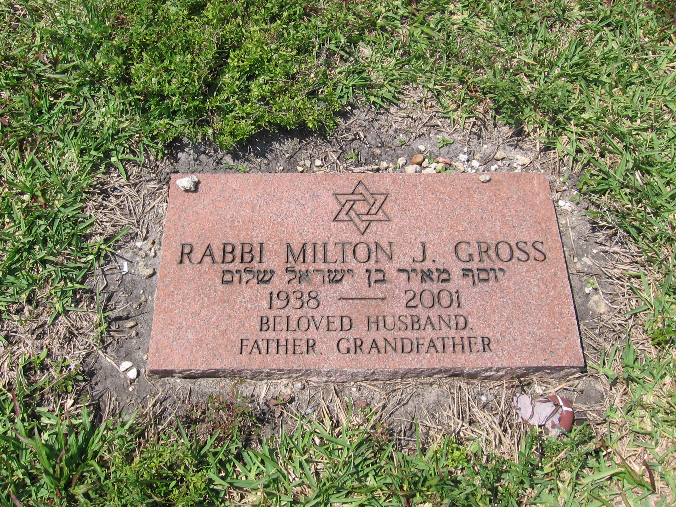 Rabbi Milton J Gross