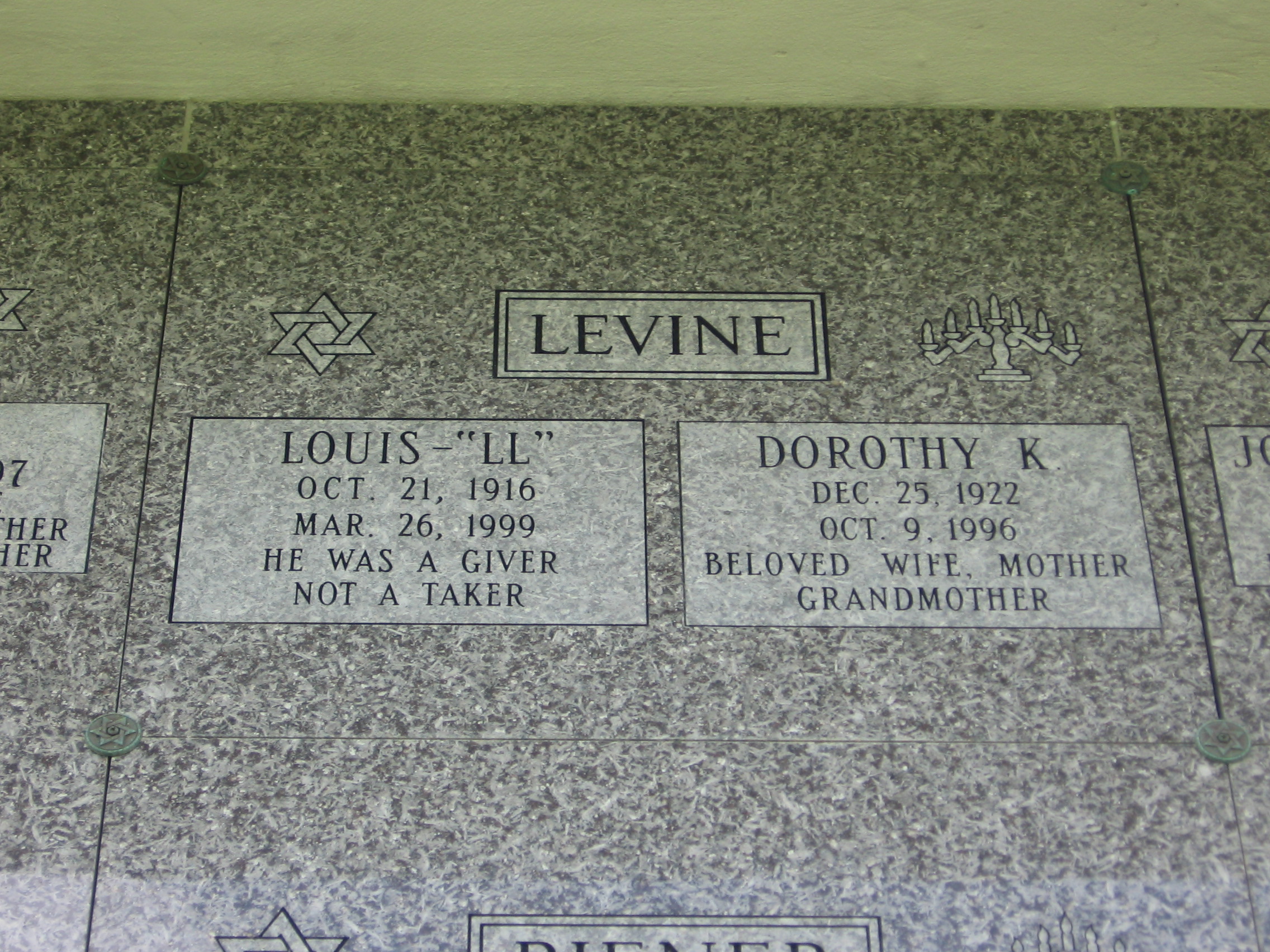 Dorothy K Levine