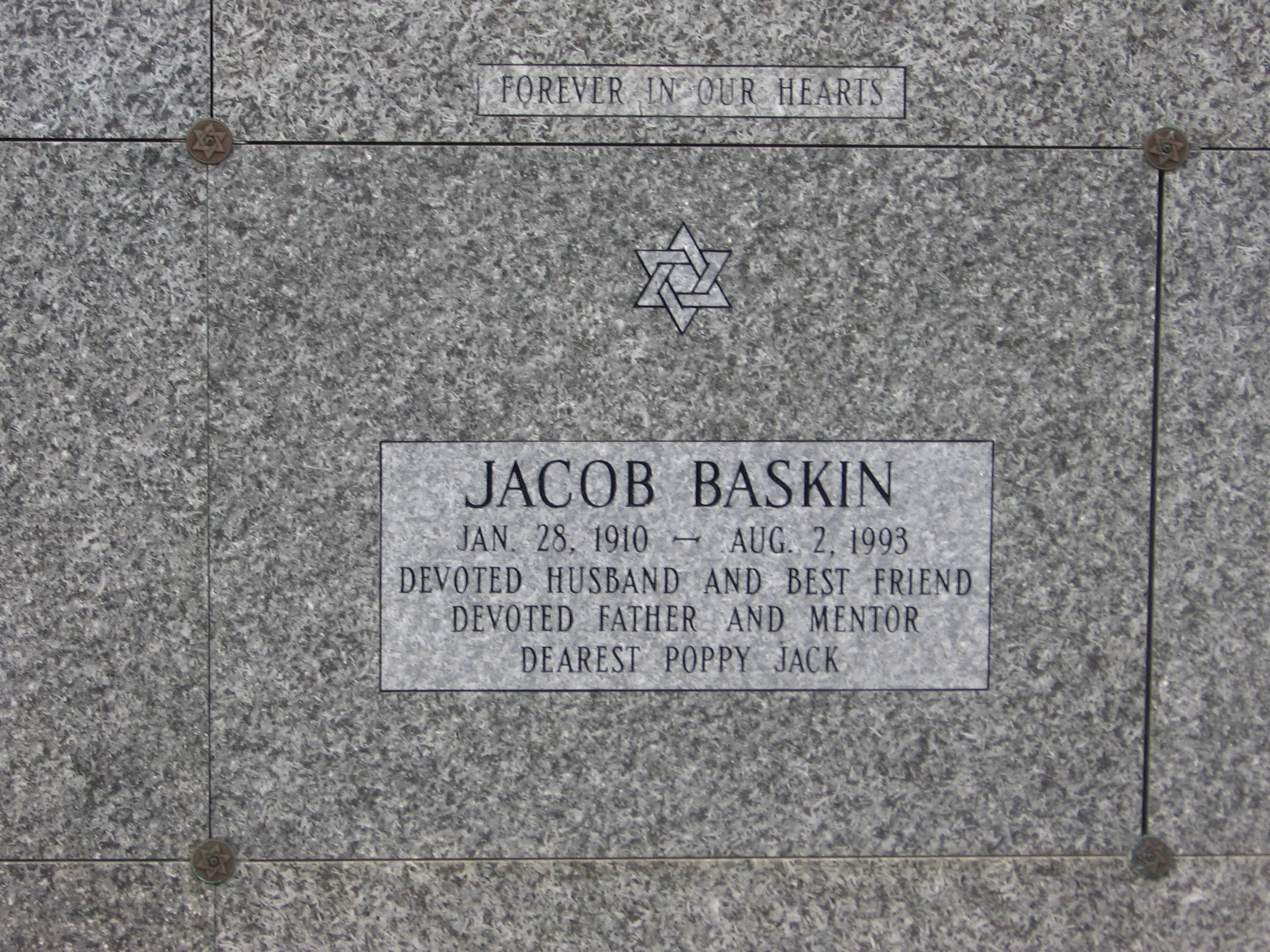 Jacob "Poppy Jack" Baskin