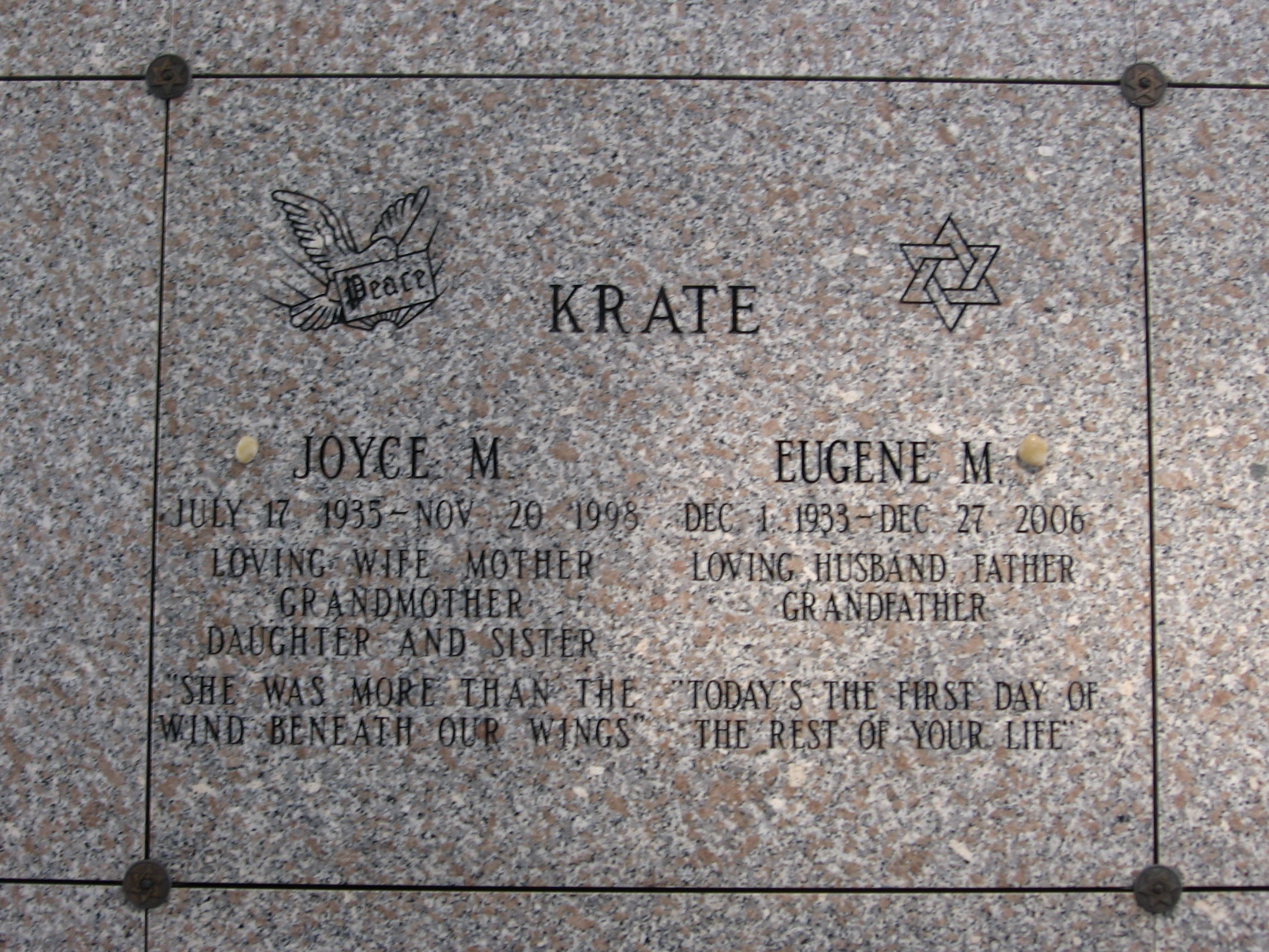 Joyce M Krate