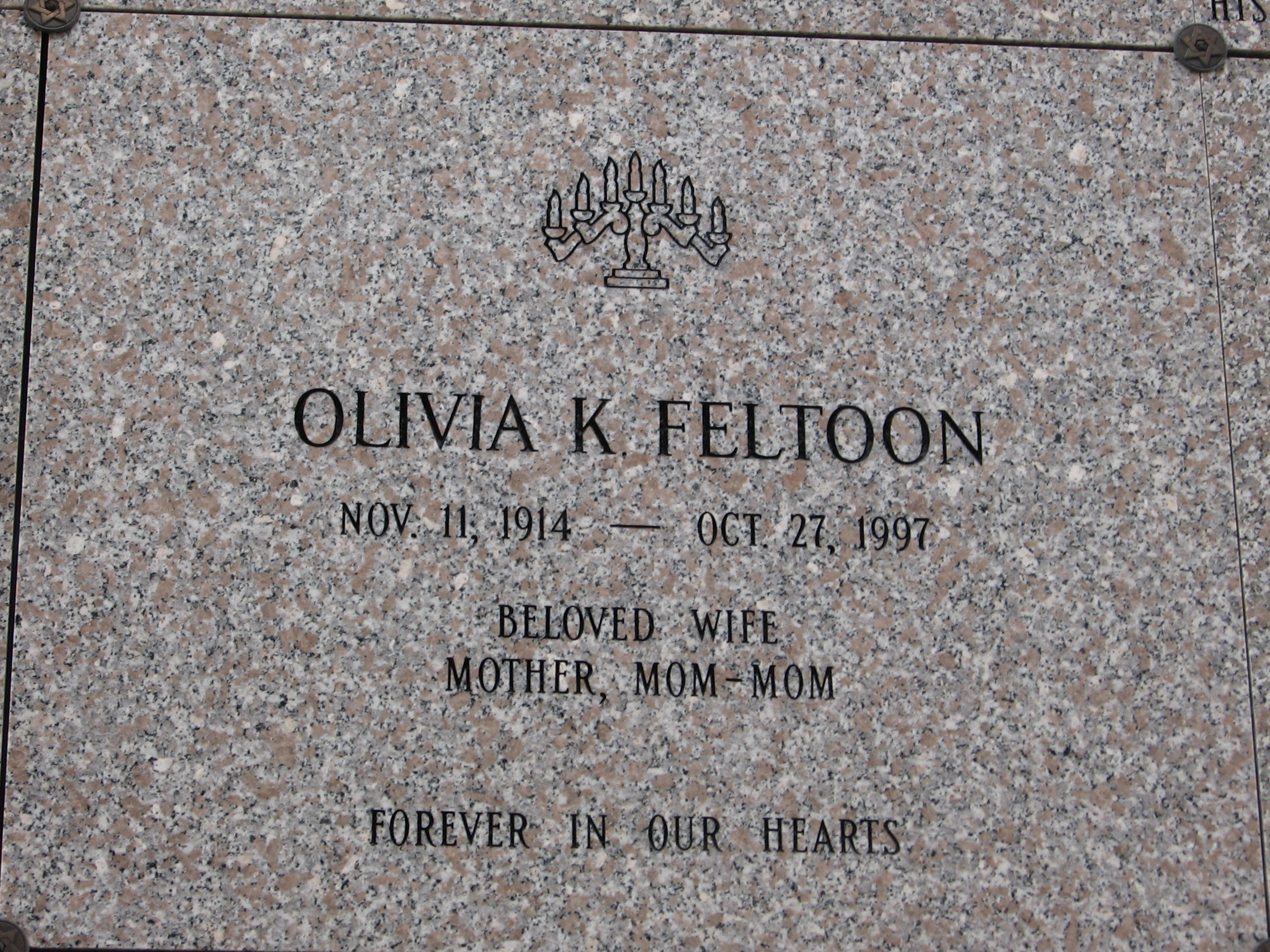 Olivia K Feltoon