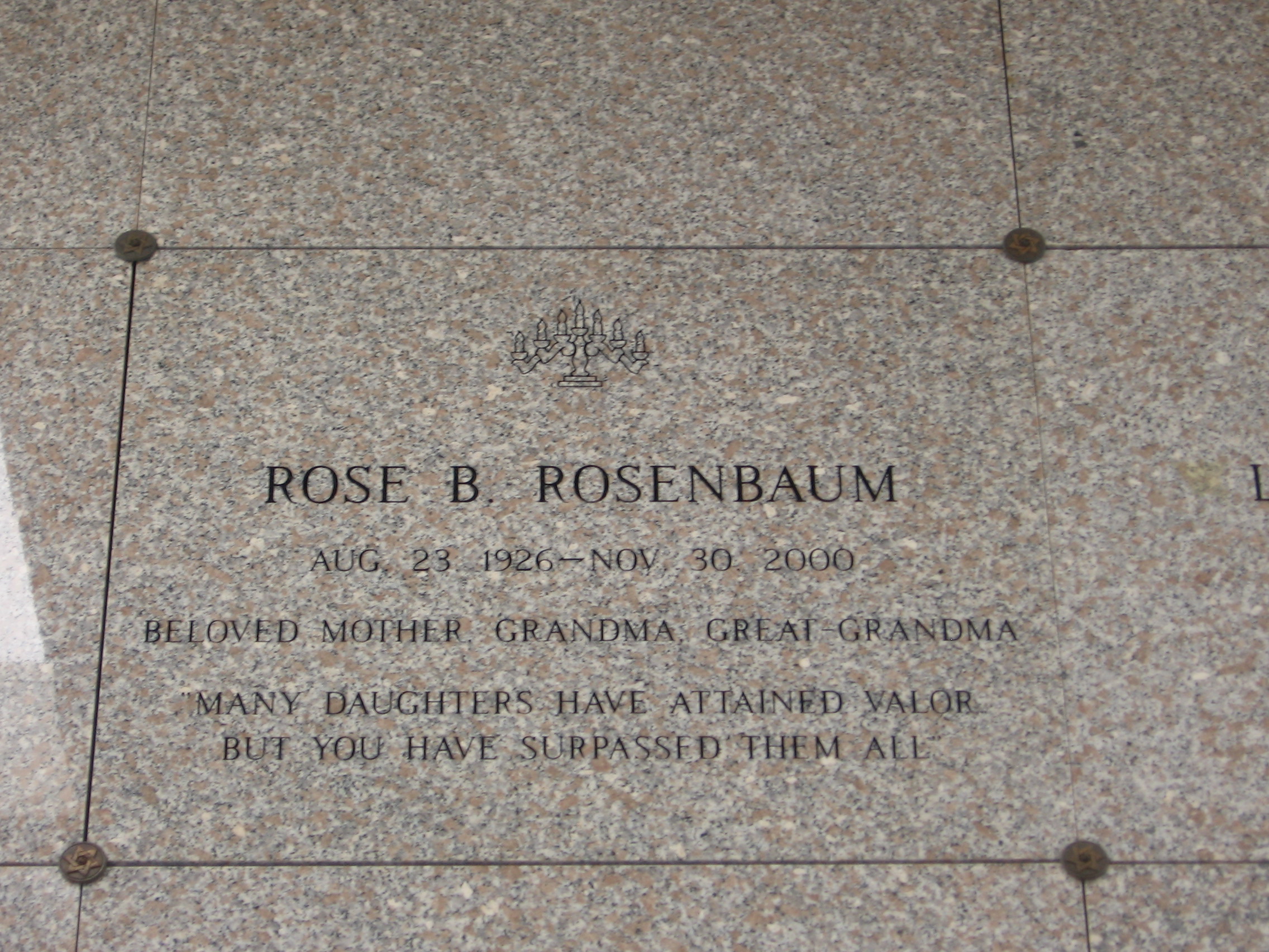 Rose B Rosenbaum