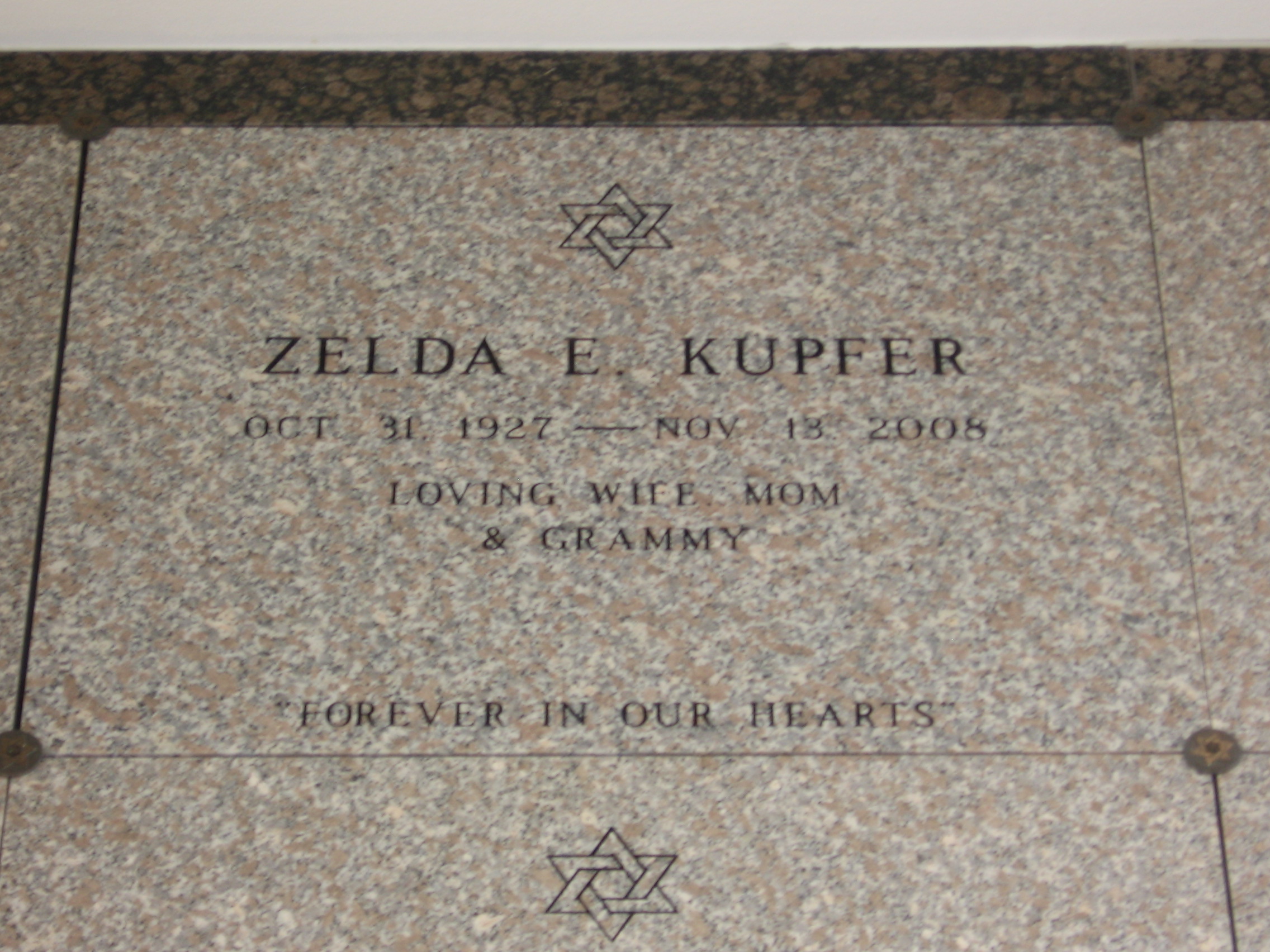 Zelda E Kupfer