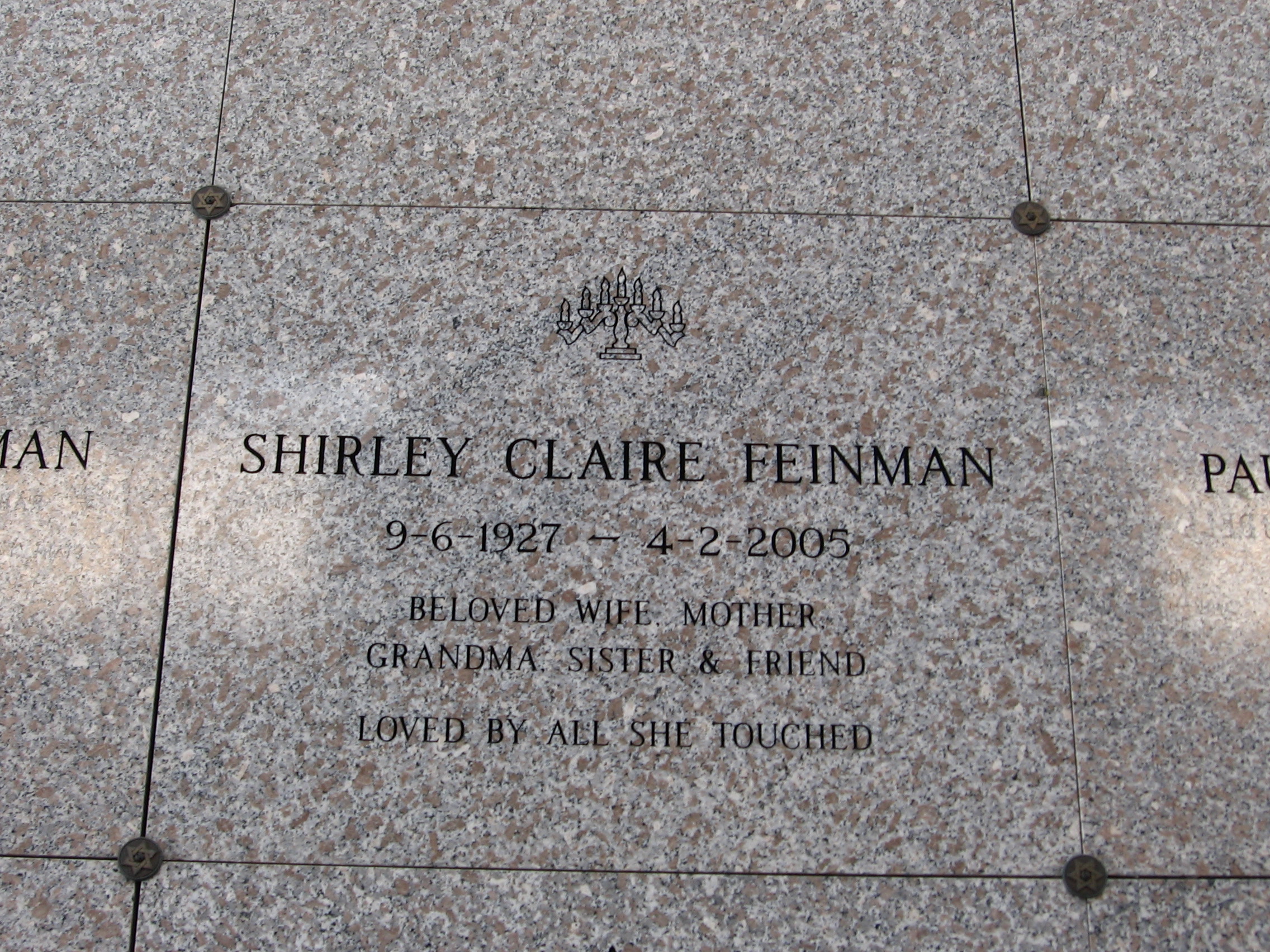 Shirley Claire Feinman